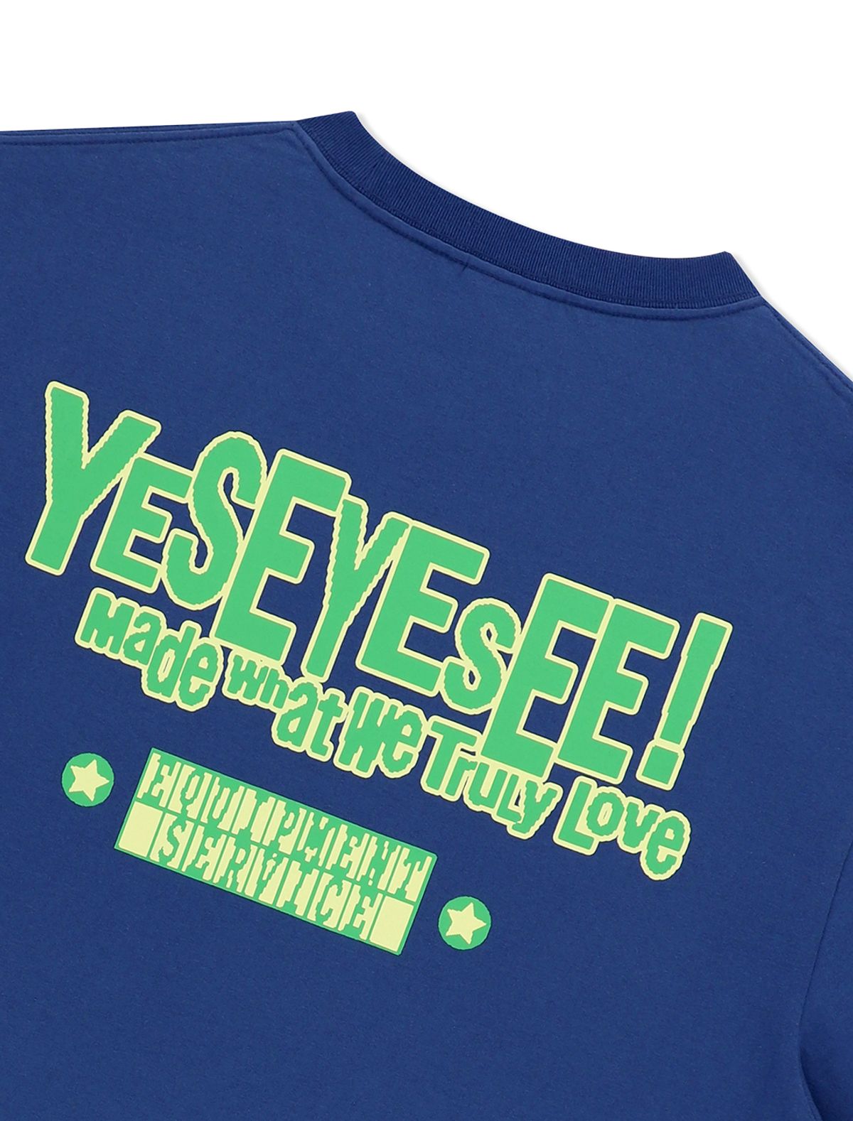 예스아이씨(YESEYESEE) Y.E.S Palm Tree Tee Cobalt Blue