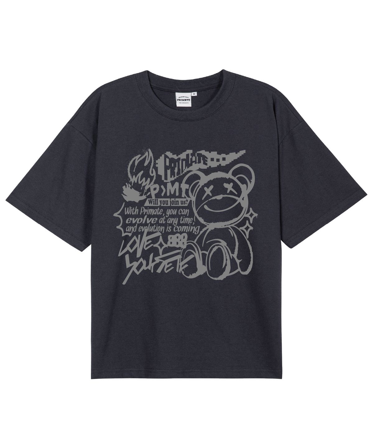 프라임에이트(PRIMATE) [COOL COTTON] BURNING 오버핏 반팔티셔츠 8 COLORS