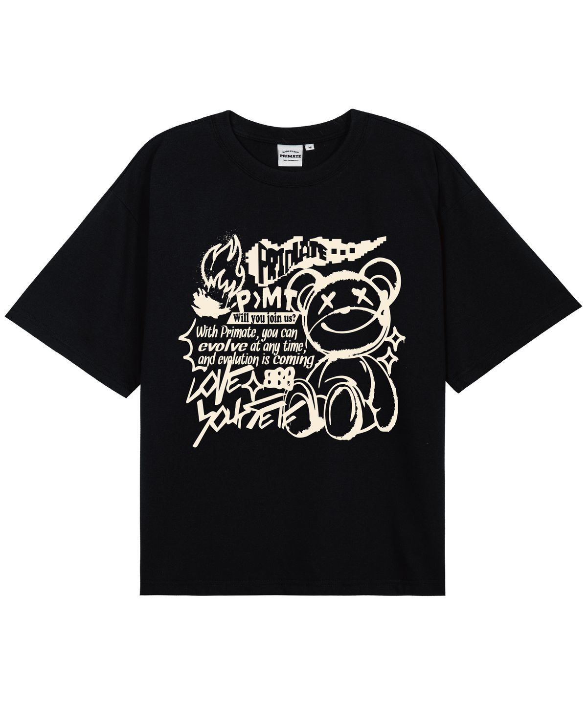 프라임에이트(PRIMATE) [COOL COTTON] BURNING 오버핏 반팔티셔츠 8 COLORS