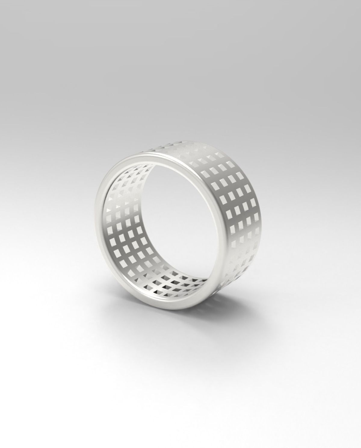 르네오브제(RENEOBJET) WIN  SQUARE RING (4R) [STERLING SILVER] 미니멀 링 925 실버 도형 반지
