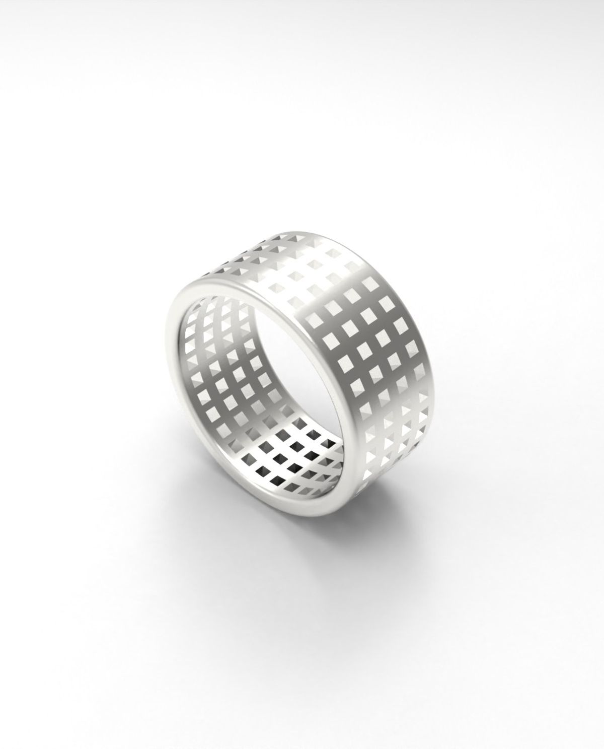 르네오브제(RENEOBJET) WIN  SQUARE RING (4R) [STERLING SILVER] 미니멀 링 925 실버 도형 반지