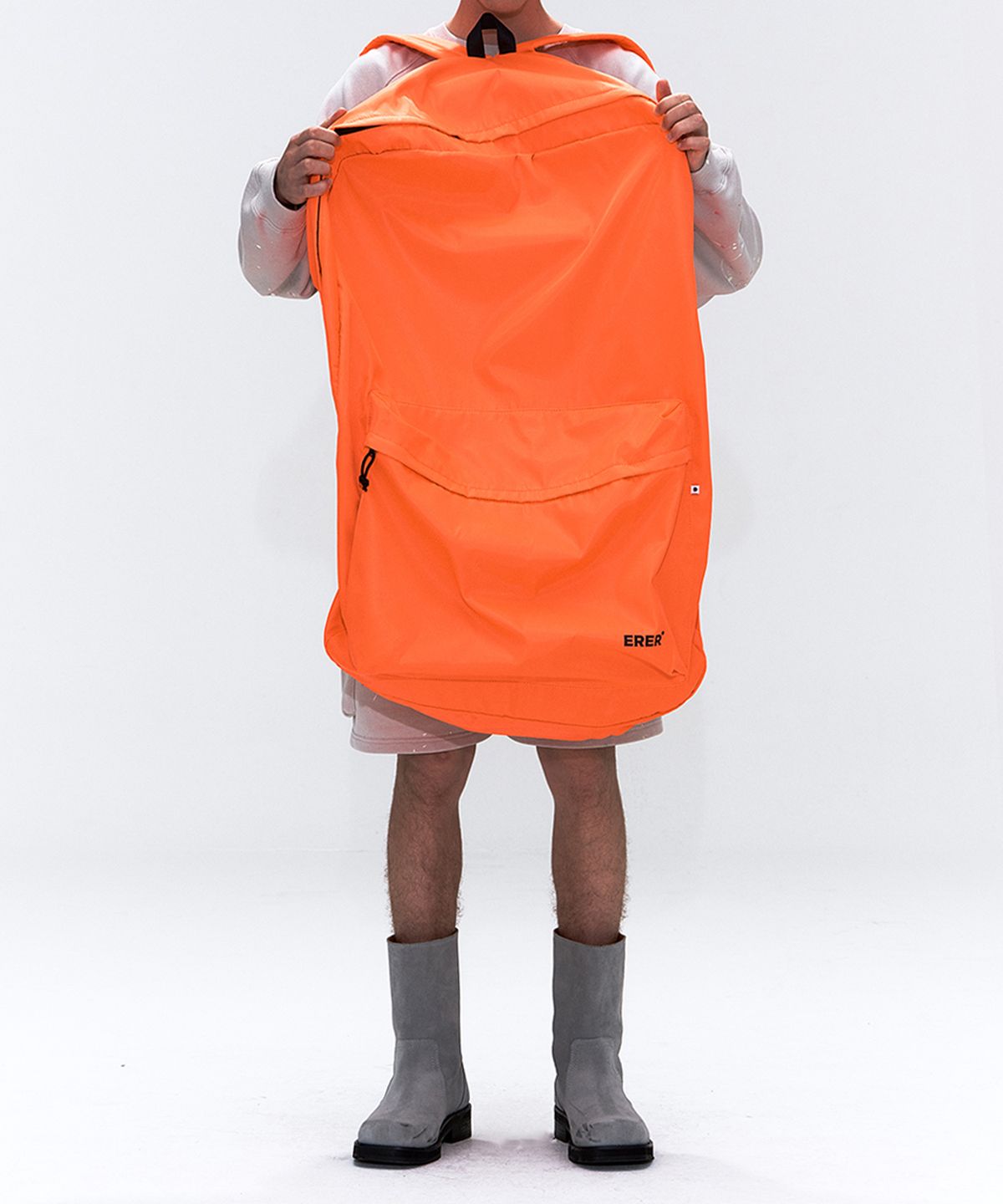 에르에르(ERER) BIG BACK BAG Neon Orange