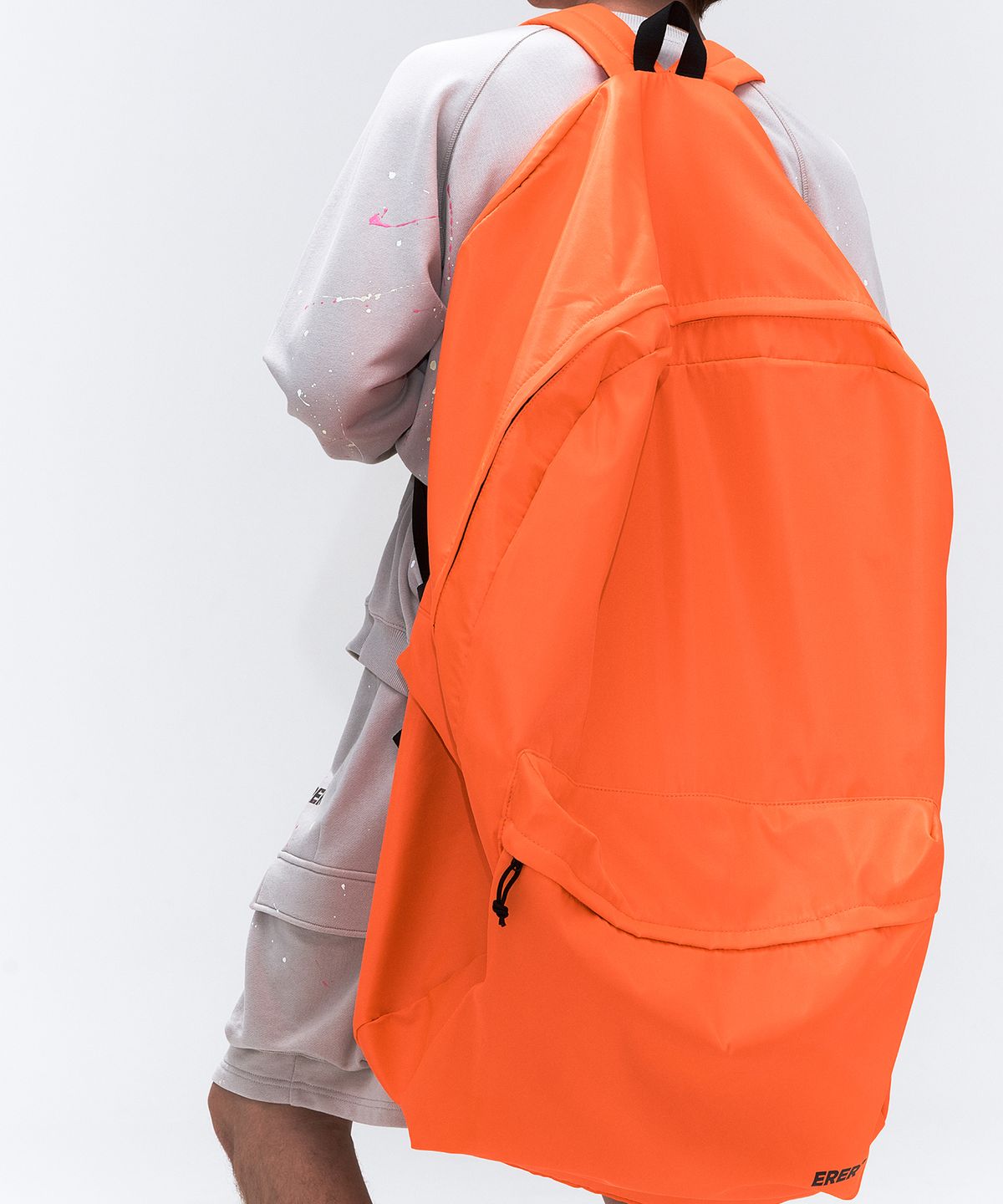 에르에르(ERER) BIG BACK BAG Neon Orange