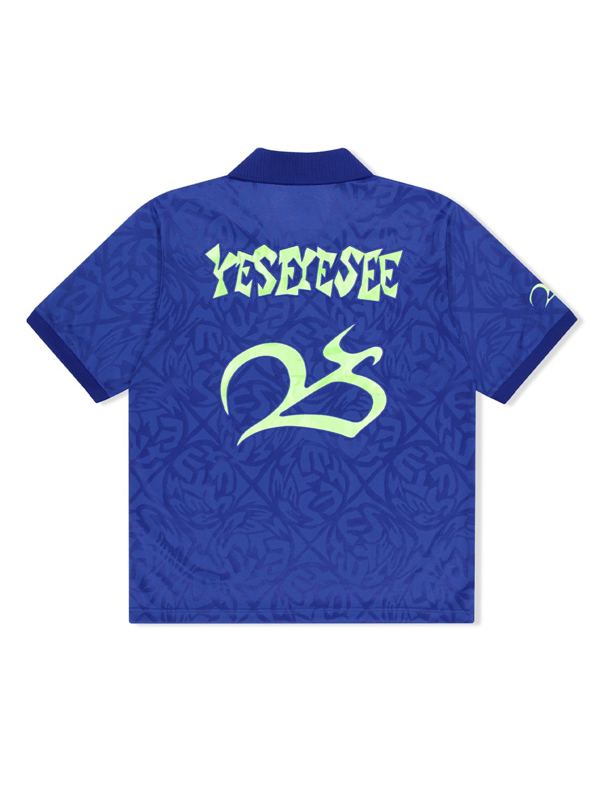 예스아이씨(YESEYESEE) Y.E.S Jacquard Football Tee Blue