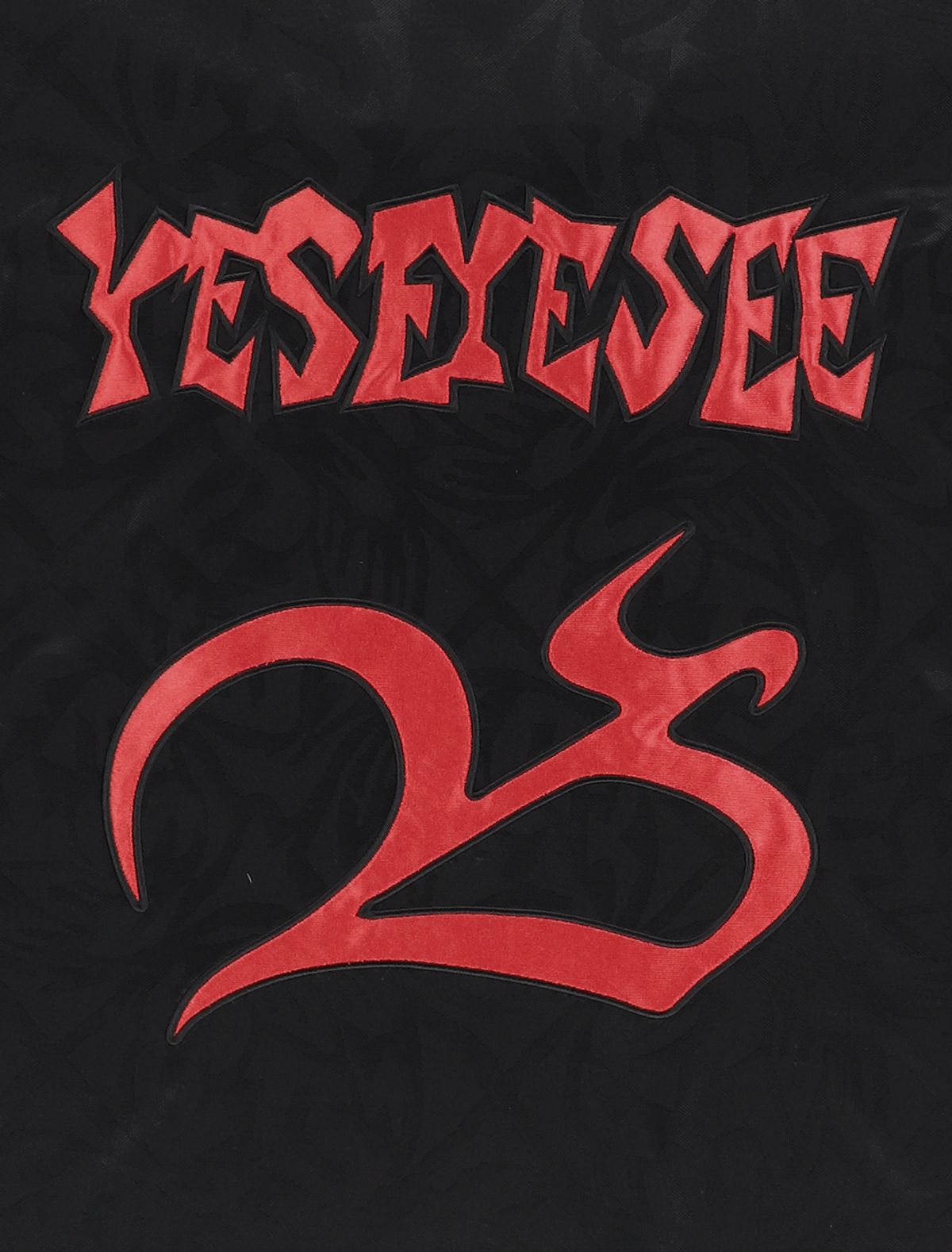 예스아이씨(YESEYESEE) Y.E.S Jacquard Football Tee Black