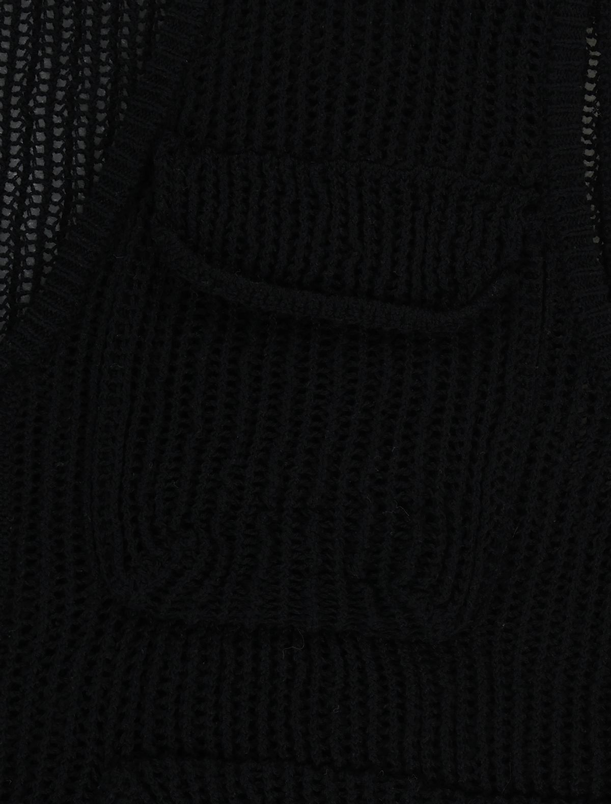 예스아이씨(YESEYESEE) Knitted Utility Vest Black