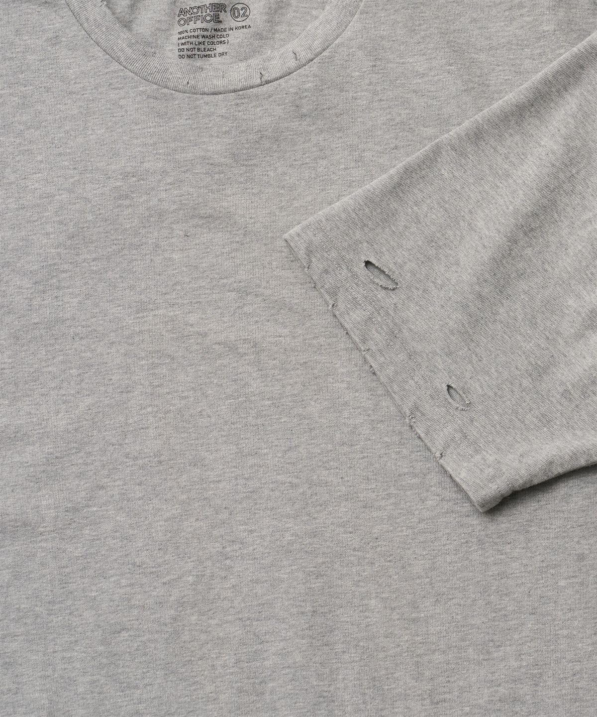 어나더 오피스(ANOTHER OFFICE) Bold Damage Tee (Heather Gray)