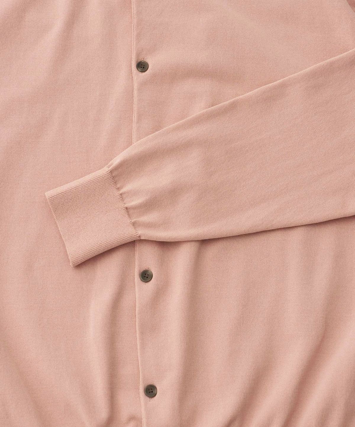 어나더 오피스(ANOTHER OFFICE) Basis Roundneck Cardigan (Light Mauve)