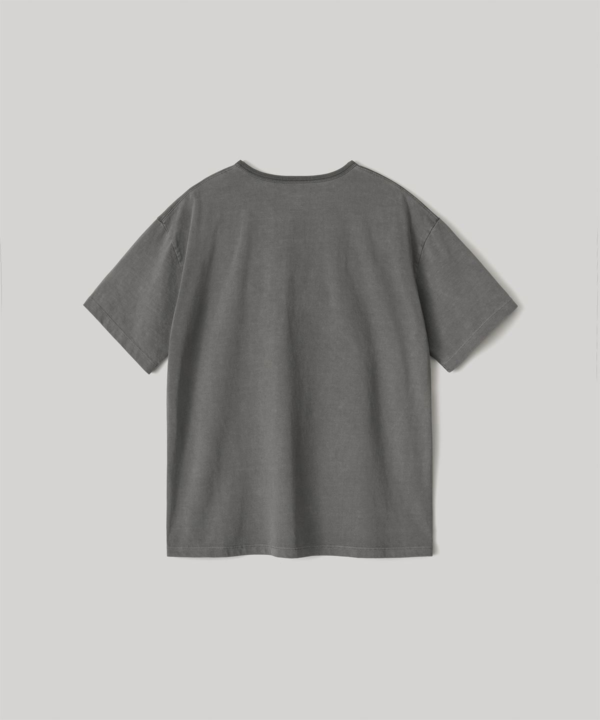 어나더 오피스(ANOTHER OFFICE) French Henry Neck Garment Tee (Charcoal)
