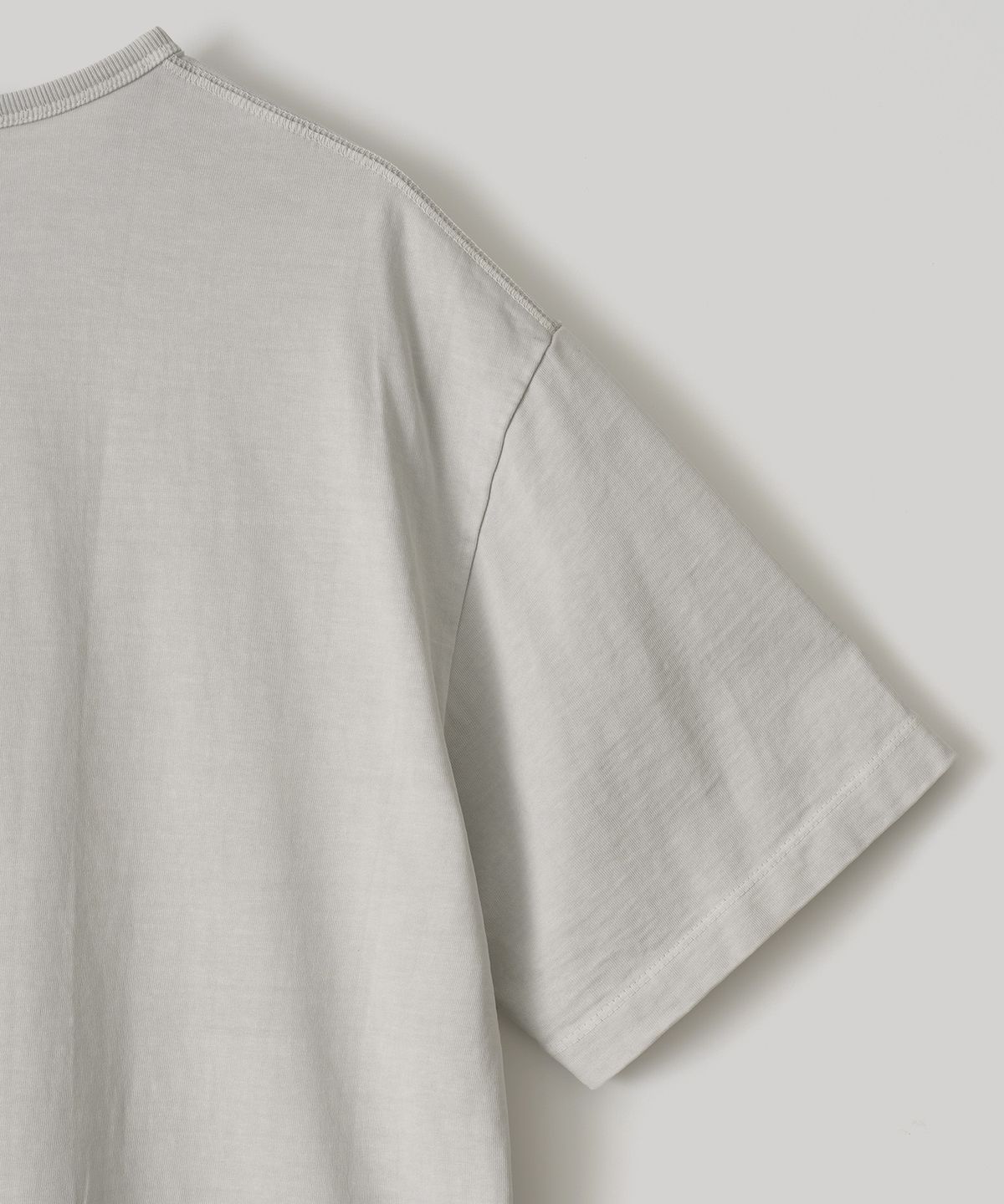 어나더 오피스(ANOTHER OFFICE) French Henry Neck Garment Tee (Dove Gray)
