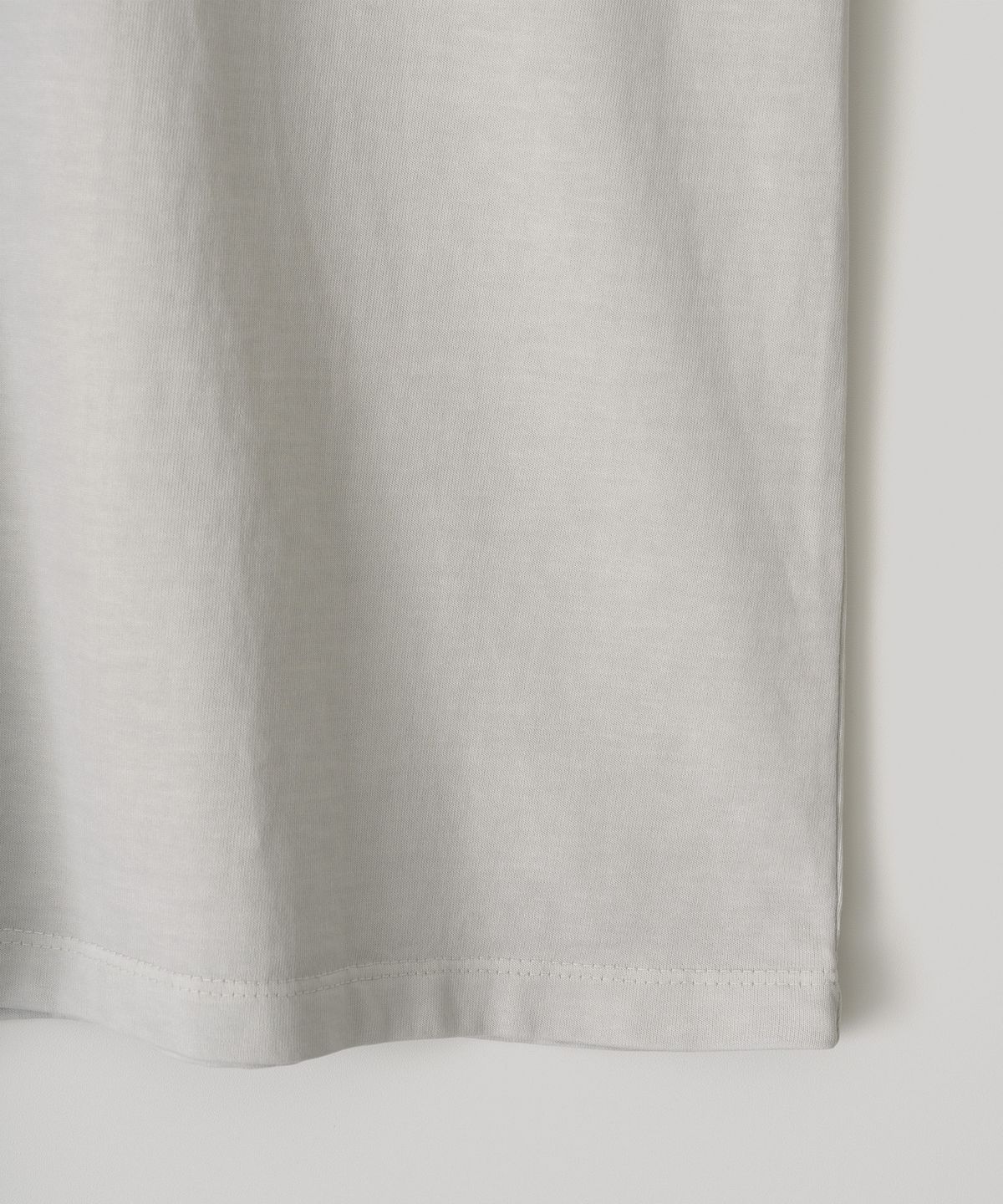 어나더 오피스(ANOTHER OFFICE) French Henry Neck Garment Tee (Dove Gray)