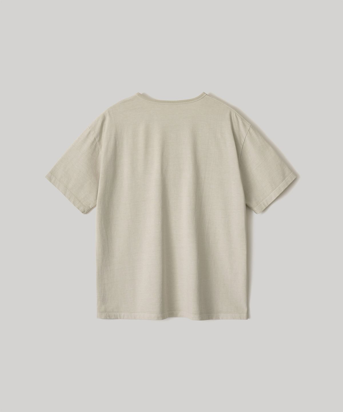 어나더 오피스(ANOTHER OFFICE) French Henry Neck Garment Tee (Light Sand)