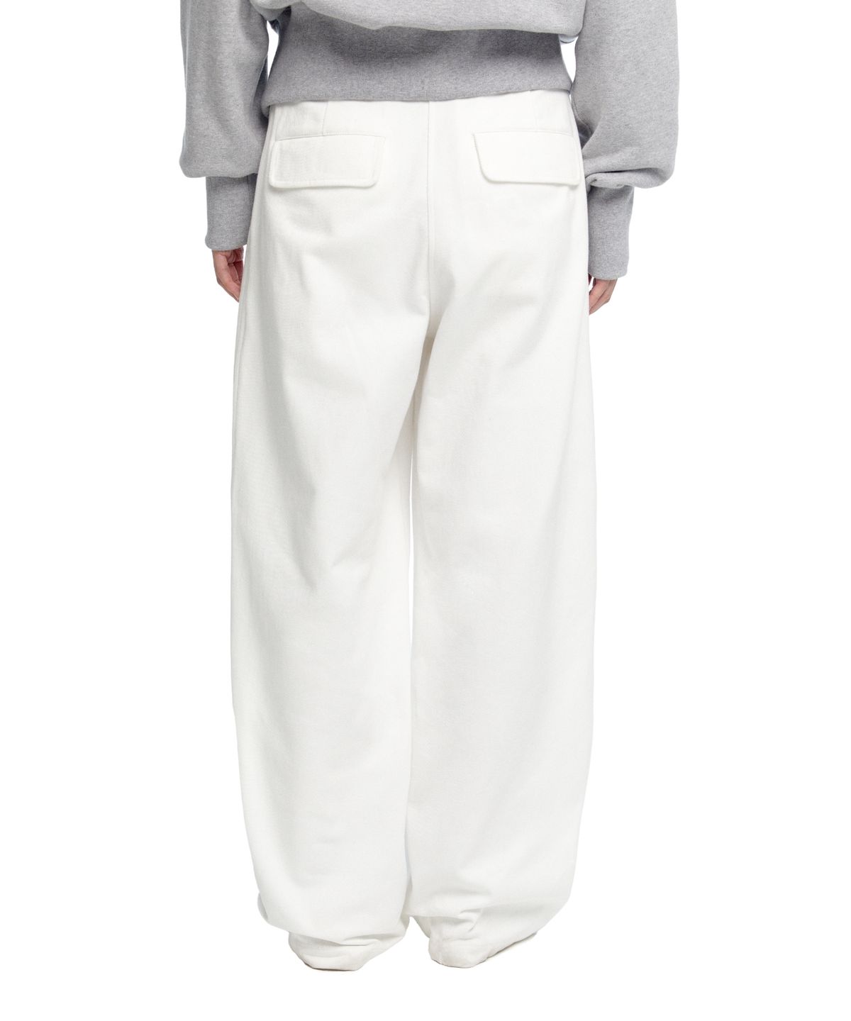 이알에이(ERA) WOMEN CLASSIC WIDE - FIT DRAWSTRING PANTS - WHITE