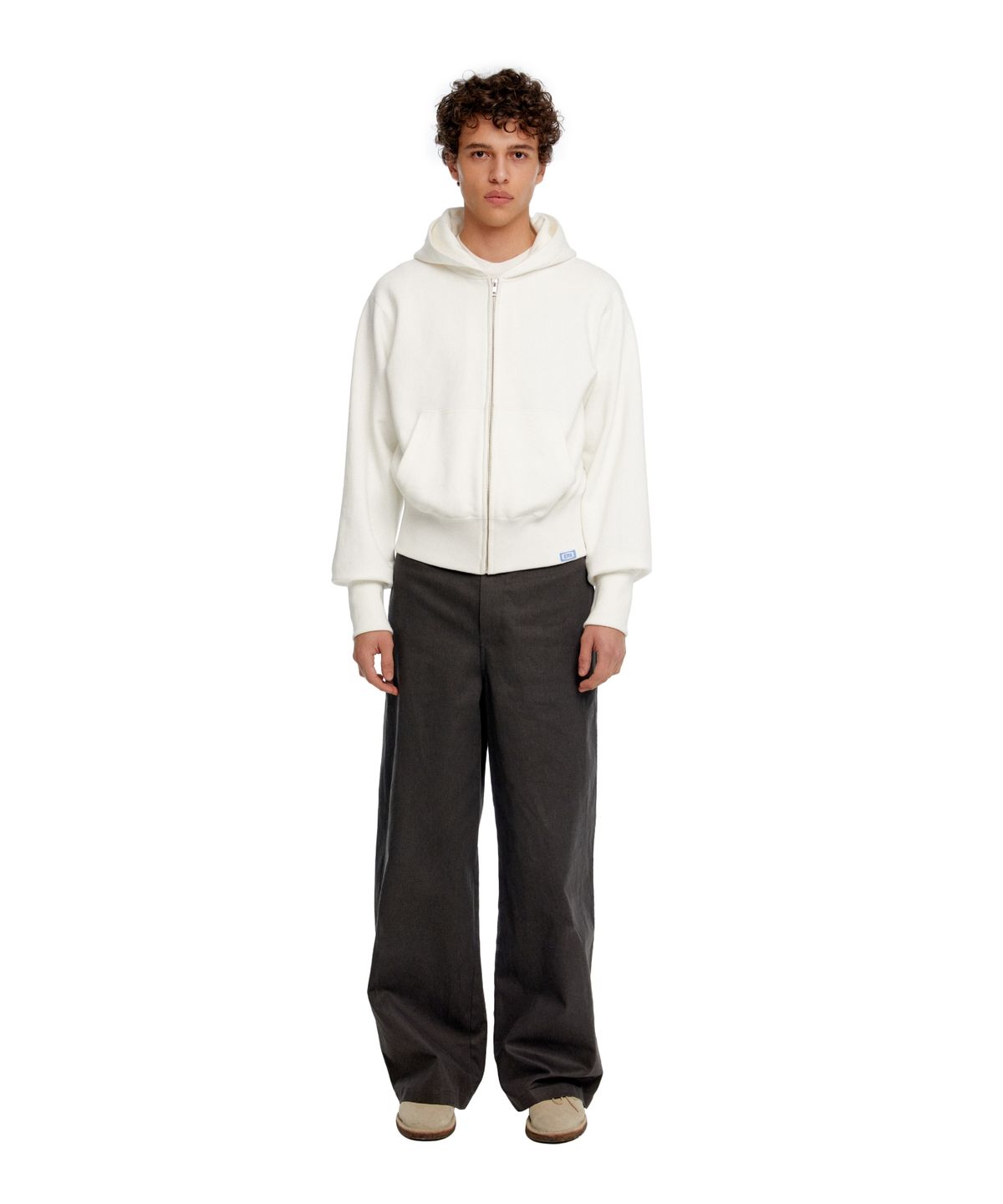 이알에이(ERA) MEN CLASSIC WIDE - FIT DRAWSTRING PANTS - GRAY