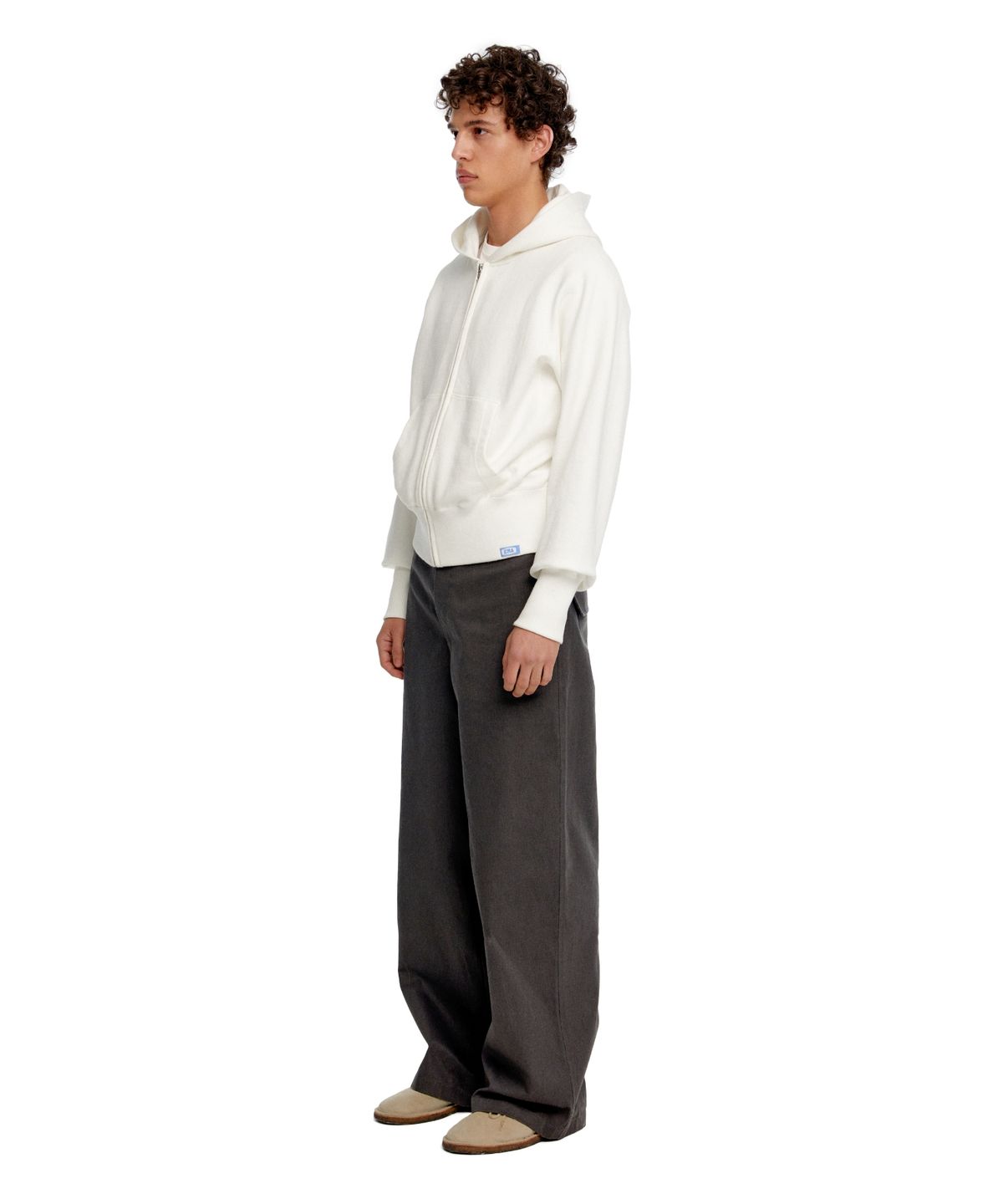 이알에이(ERA) MEN CLASSIC WIDE - FIT DRAWSTRING PANTS - GRAY