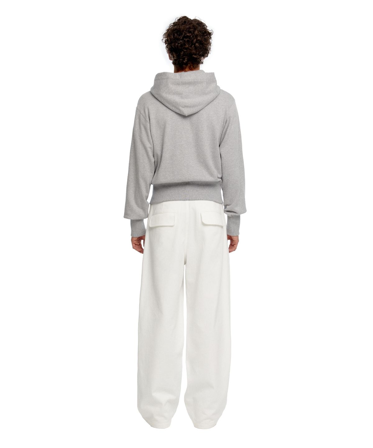 이알에이(ERA) MEN CLASSIC WIDE - FIT DRAWSTRING PANTS - WHITE