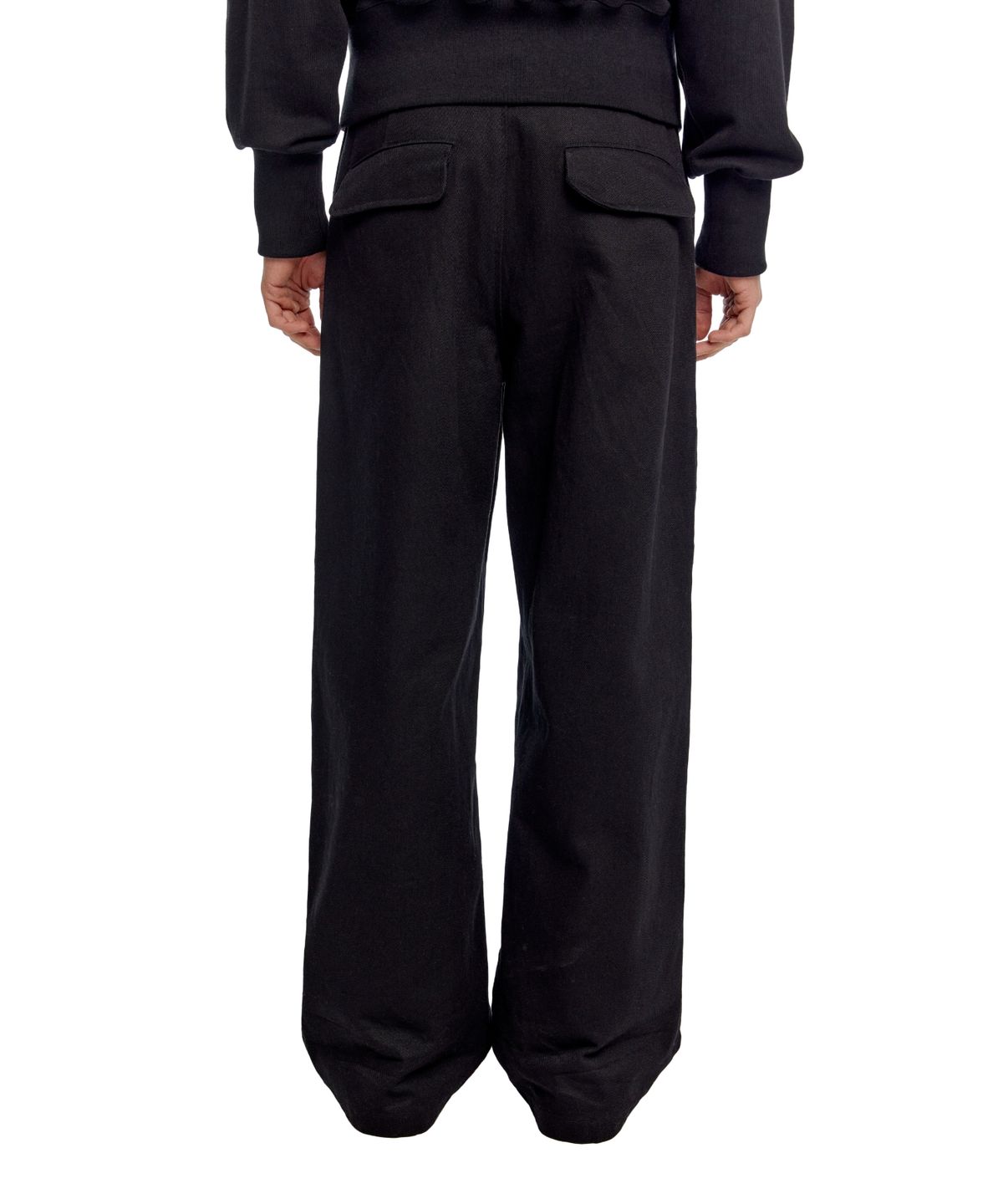 이알에이(ERA) MEN CLASSIC WIDE - FIT DRAWSTRING PANTS - BLACK