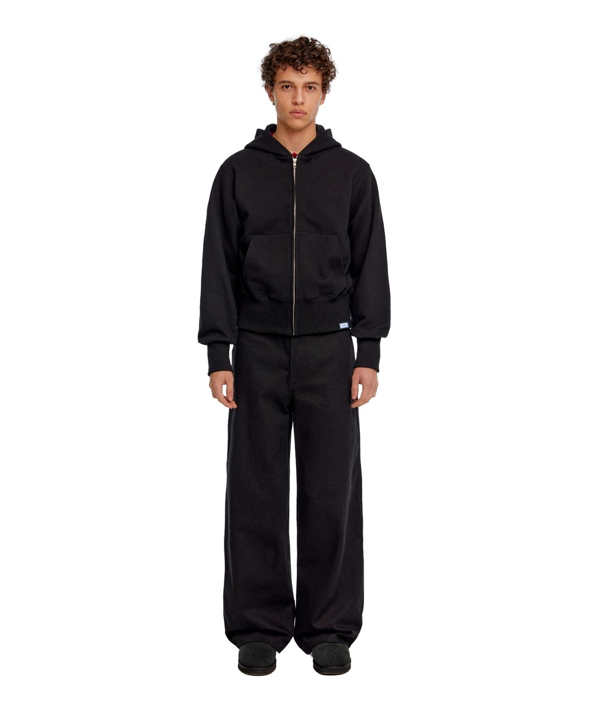 이알에이(ERA) MEN CLASSIC WIDE - FIT DRAWSTRING PANTS - BLACK