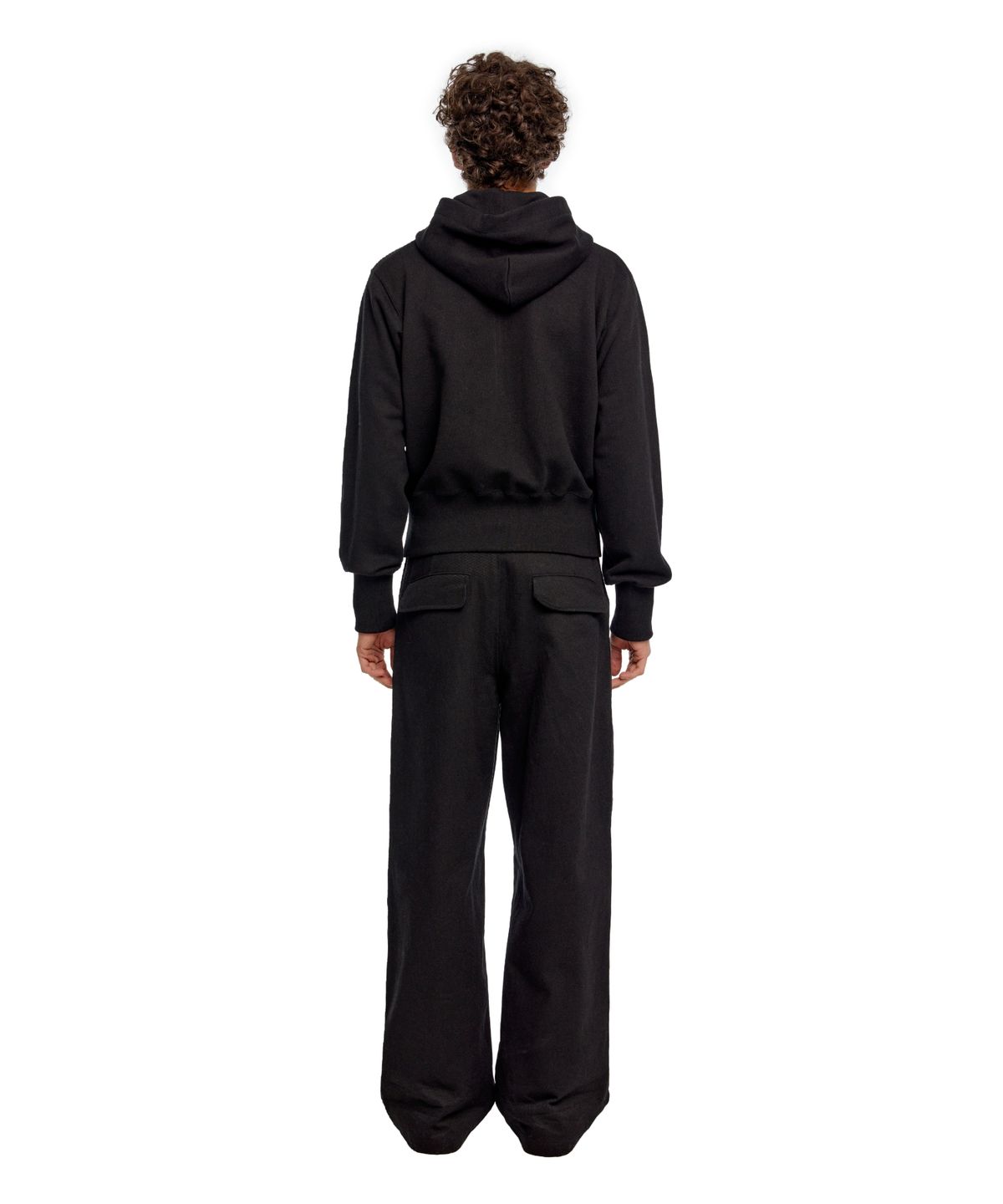 이알에이(ERA) MEN CLASSIC WIDE - FIT DRAWSTRING PANTS - BLACK