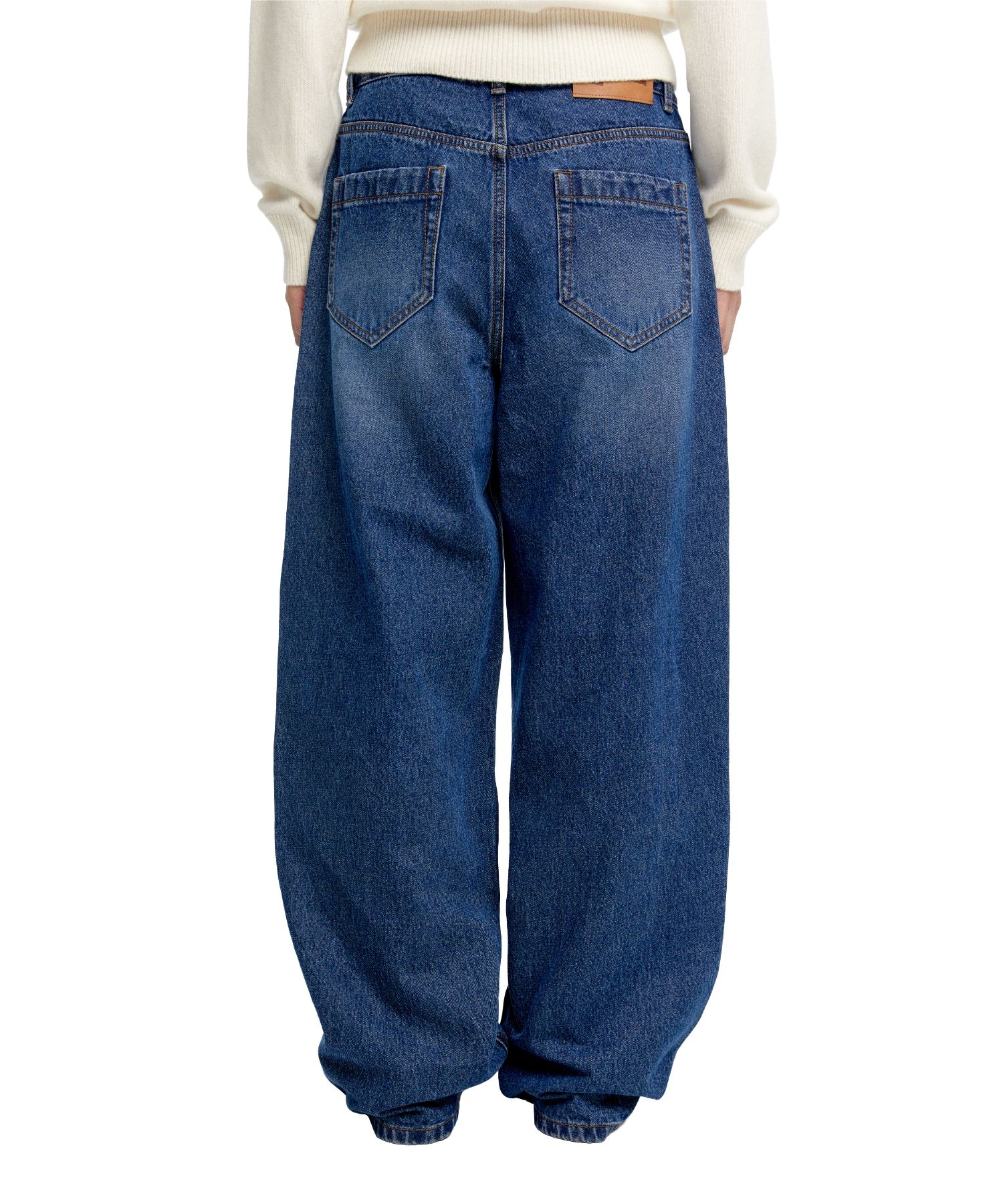 MUSINSA | ERA WOMEN ERA WIDE FIT DENIM PANTS - DUSTY BLUE