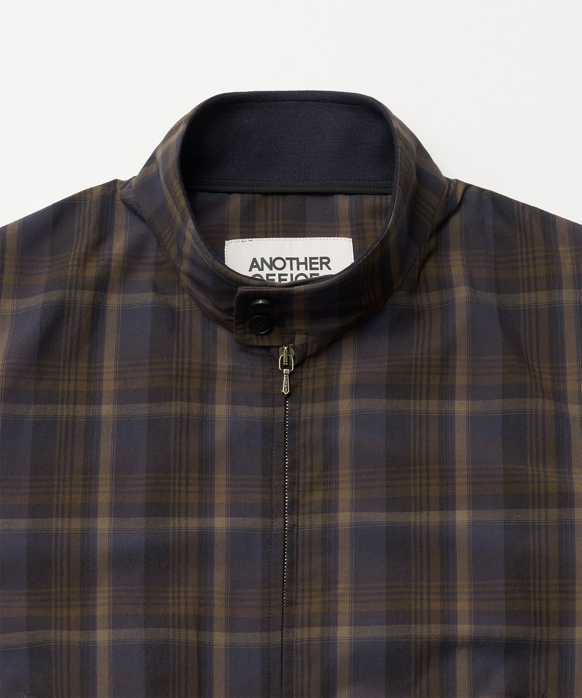 어나더 오피스(ANOTHER OFFICE) Huge Harrington Jacket (Old Violet-Check)