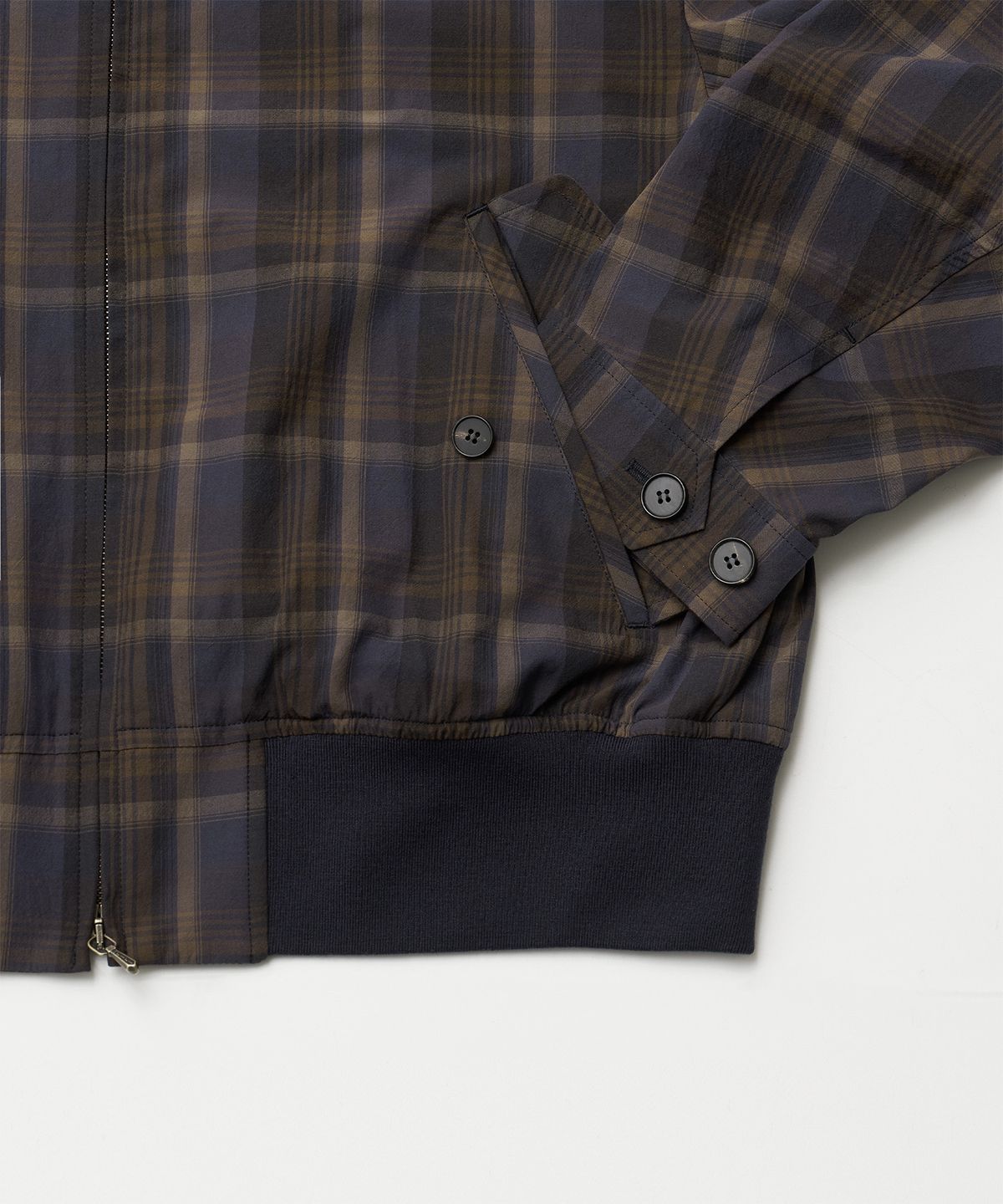어나더 오피스(ANOTHER OFFICE) Huge Harrington Jacket (Old Violet-Check)