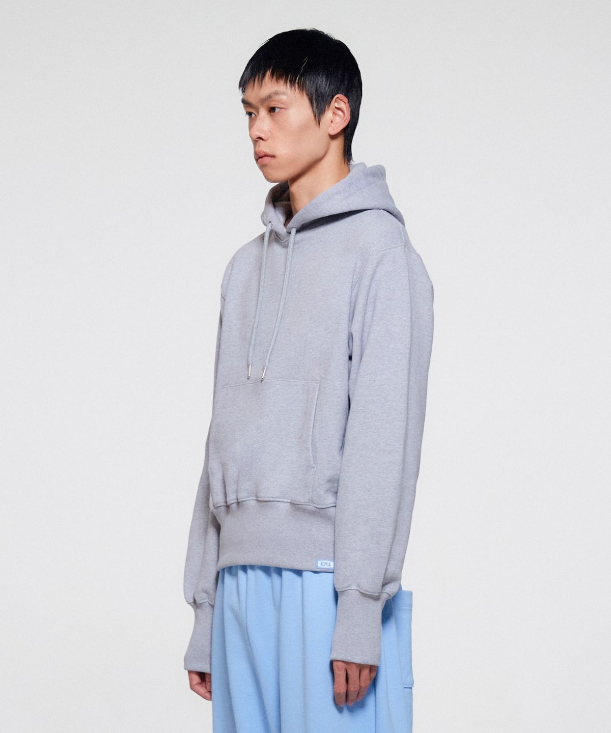 이알에이(ERA) UNISEX ERA HEAVY HOODIE - WHITE MELANGE
