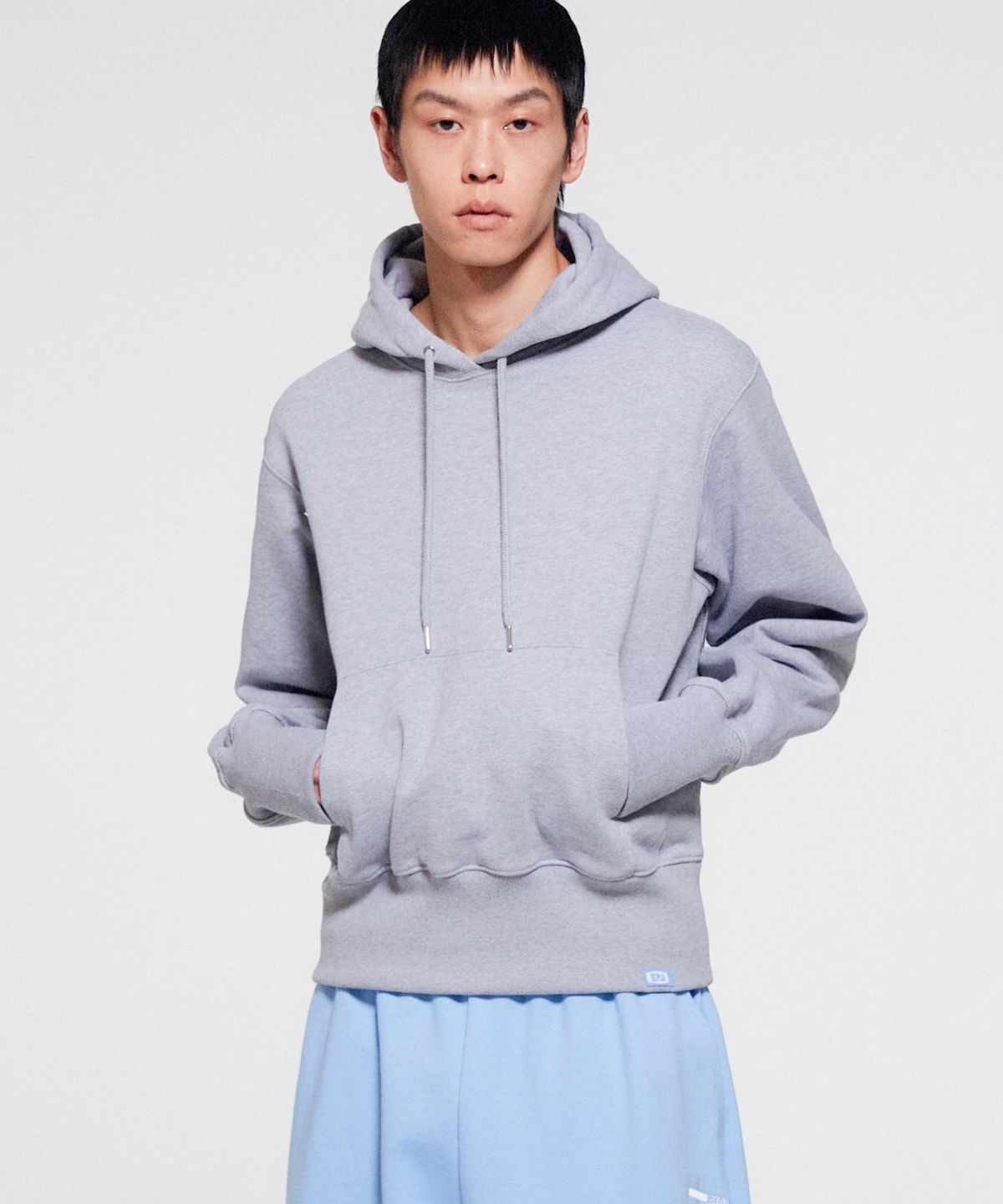 이알에이(ERA) UNISEX ERA HEAVY HOODIE - WHITE MELANGE