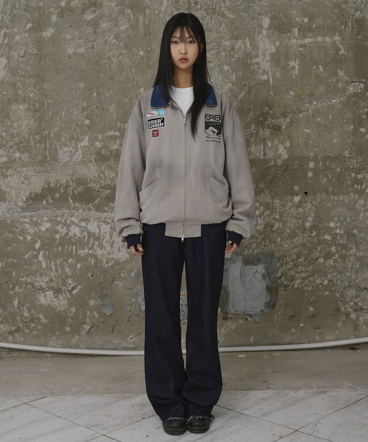 에르에르(ERER) [UN] Mechanic Vintage Jacket Gray