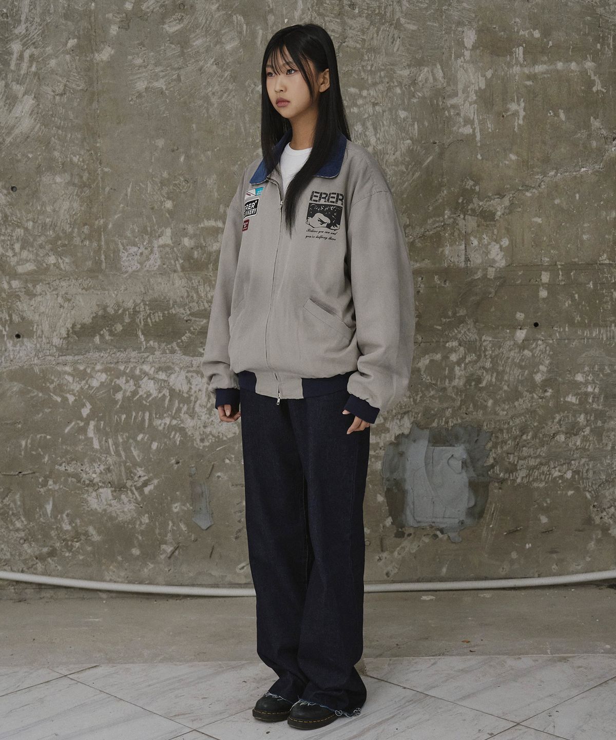 에르에르(ERER) [UN] Mechanic Vintage Jacket Gray