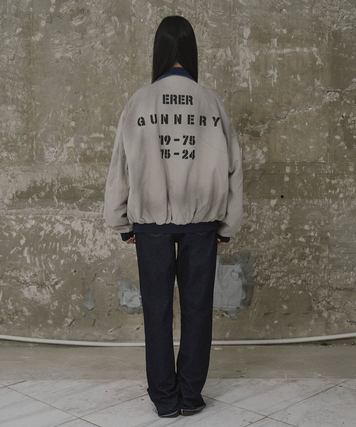 에르에르(ERER) [UN] Mechanic Vintage Jacket Gray