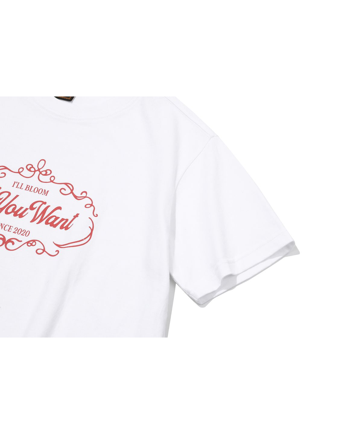 이퓨원트(IFYOUWANT) Vintage Logo Crop TEE white