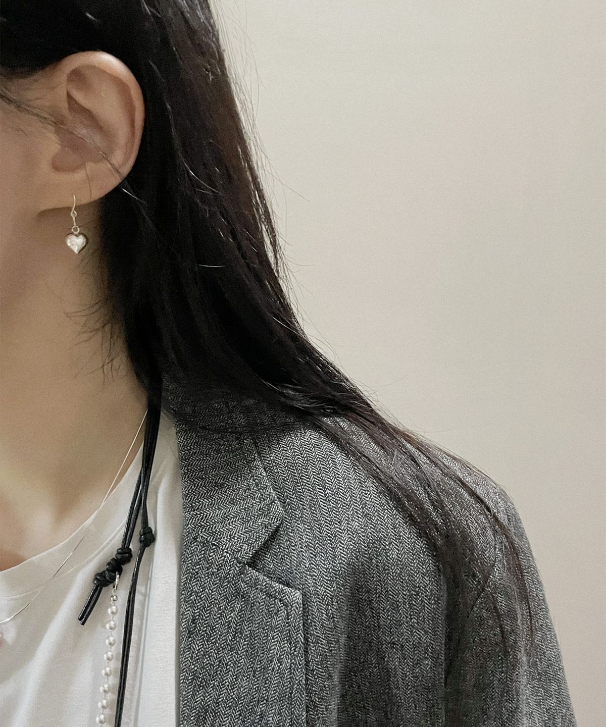 아워띵스(OURTHINGS) 버블 하트 이어링