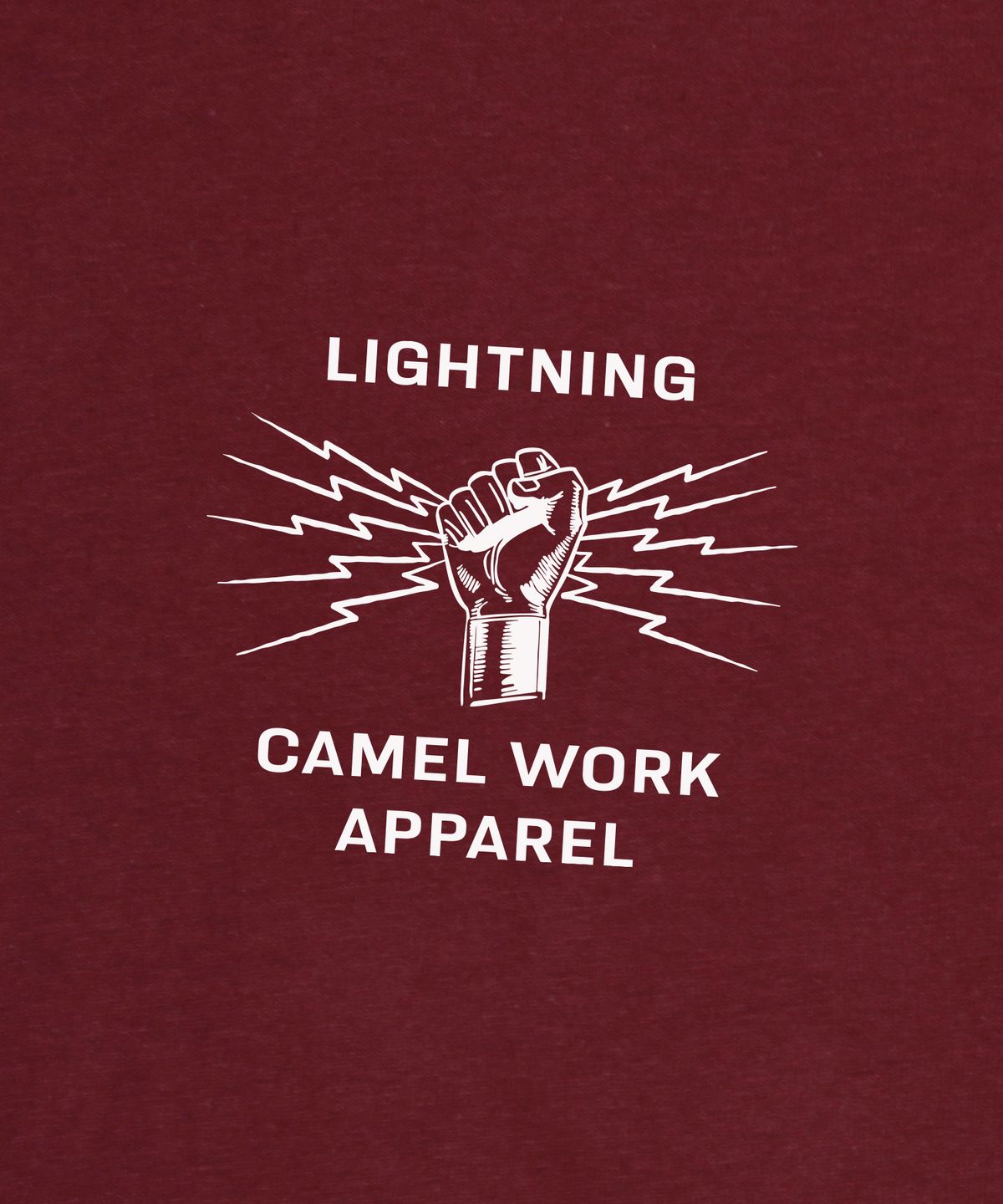카멜워크(CAMEL WORK) 라이트닝 핸드 반팔티셔츠(레드)