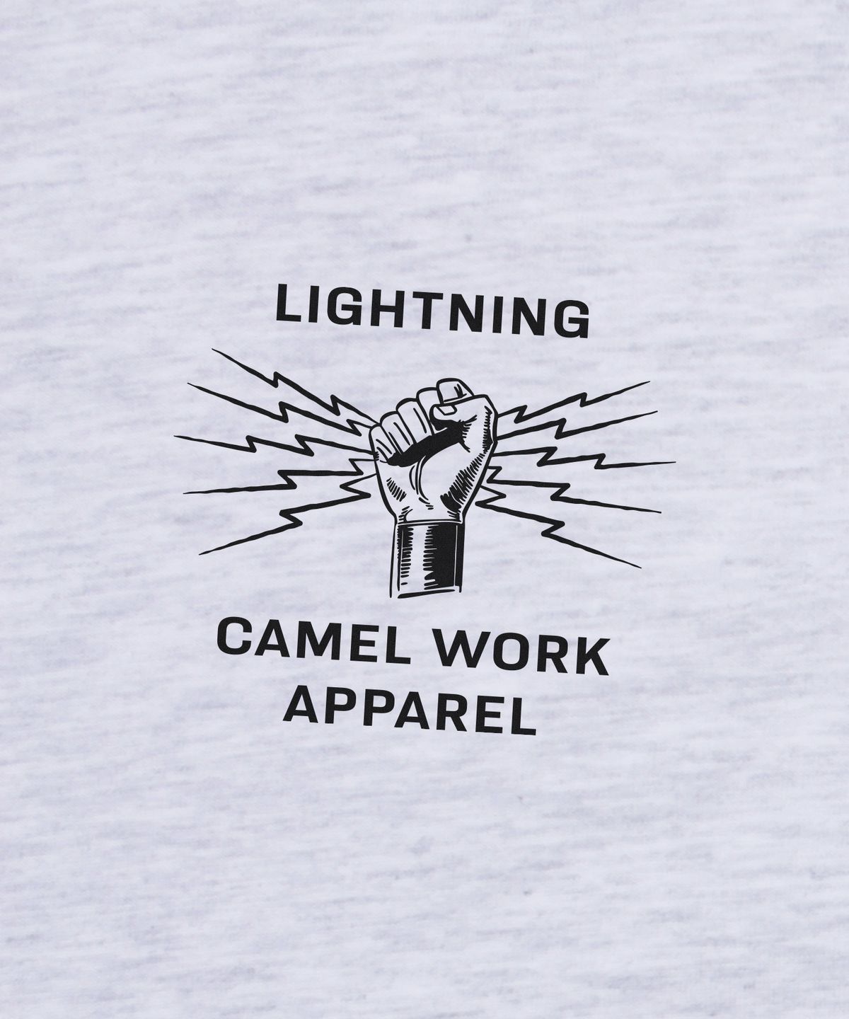 카멜워크(CAMEL WORK) 라이트닝 핸드 반팔티셔츠(애쉬그레이)