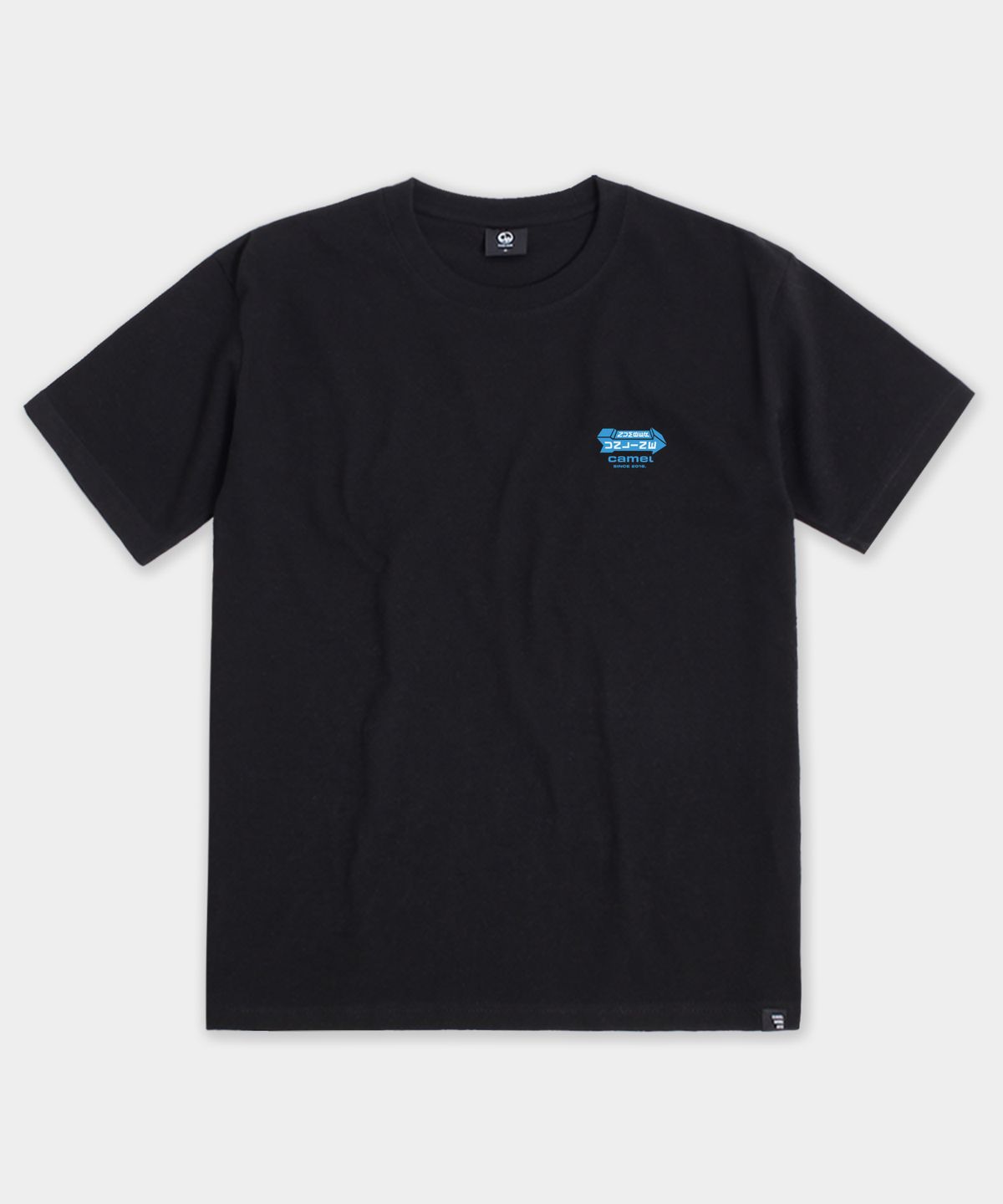 카멜워크(CAMEL WORK) 언라인 넘버 반팔티셔츠(블랙)