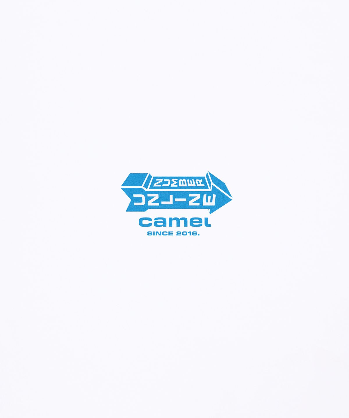 카멜워크(CAMEL WORK) 언라인 넘버 반팔티셔츠(화이트)