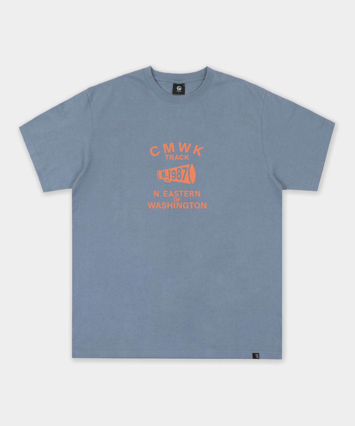 카멜워크(CAMEL WORK) CMWK 트랙 빈티지 반팔티셔츠(인디블루)