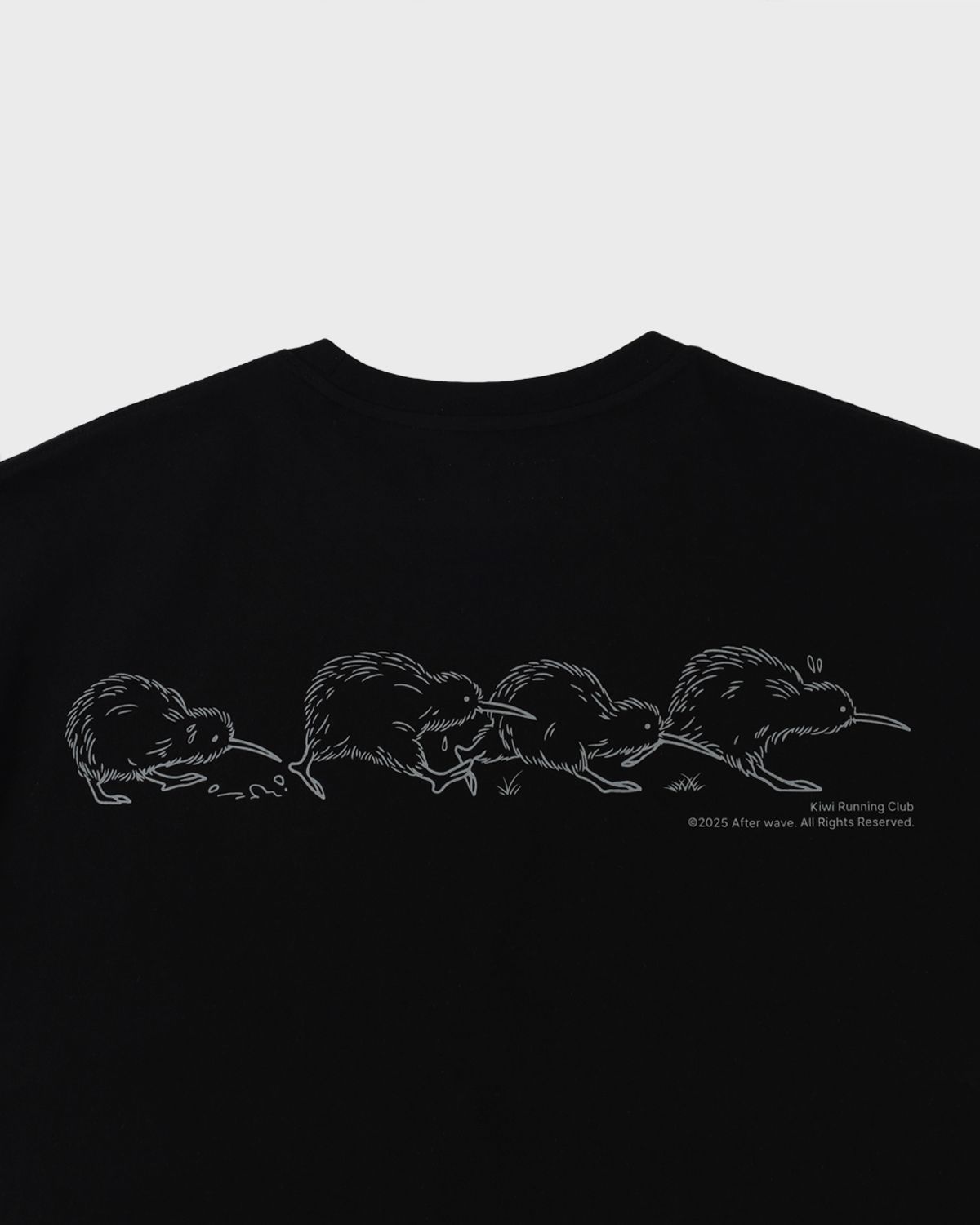 애프터웨이브(AFTERWAVE) Kiwi Running Pocket T-Shirt Black