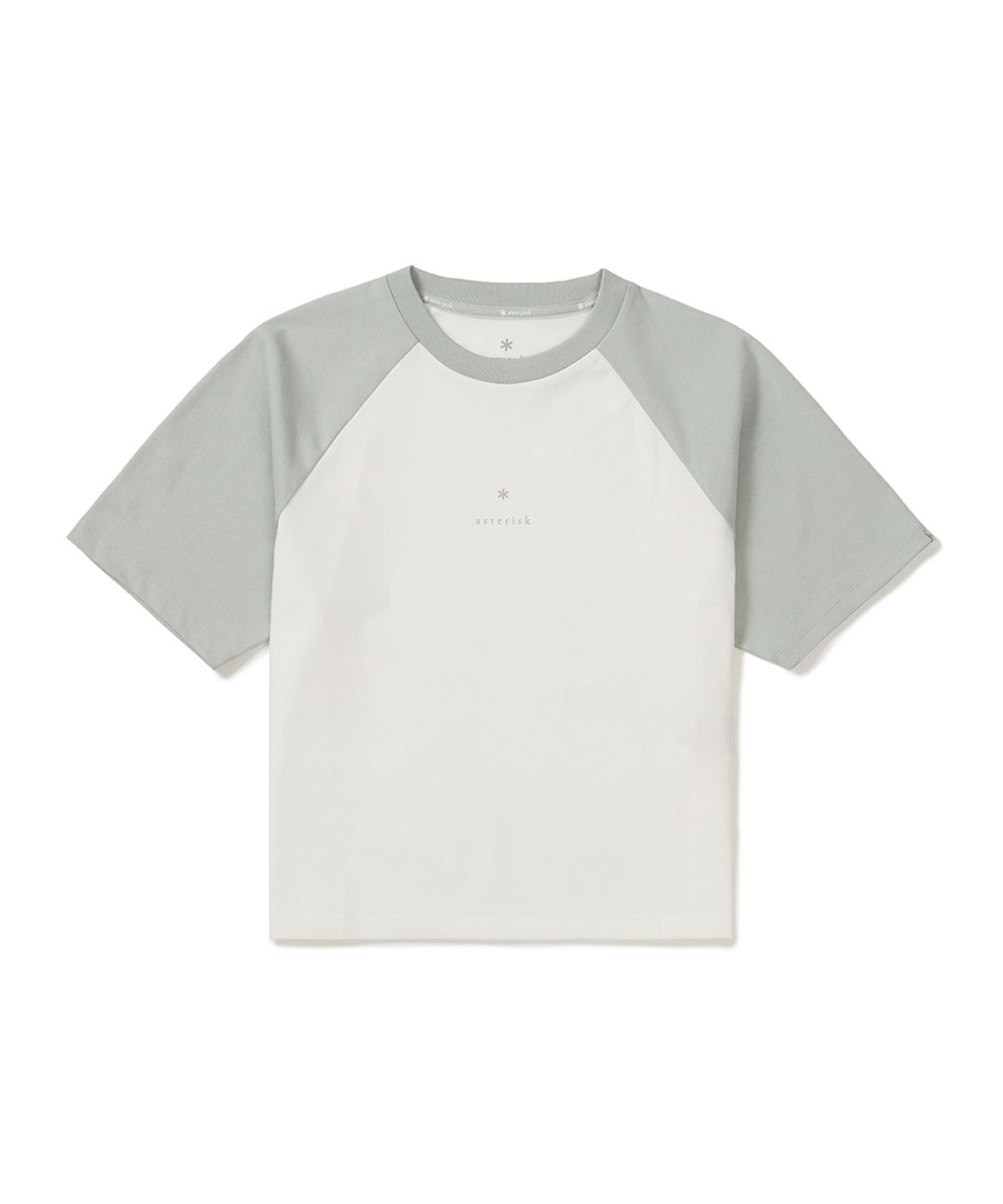 스노우피크 어패럴(SNOWPEAK APPAREL) 에어로쿨 여성 배색 크롭 반팔 티셔츠 (S25MWFTS75) Mint