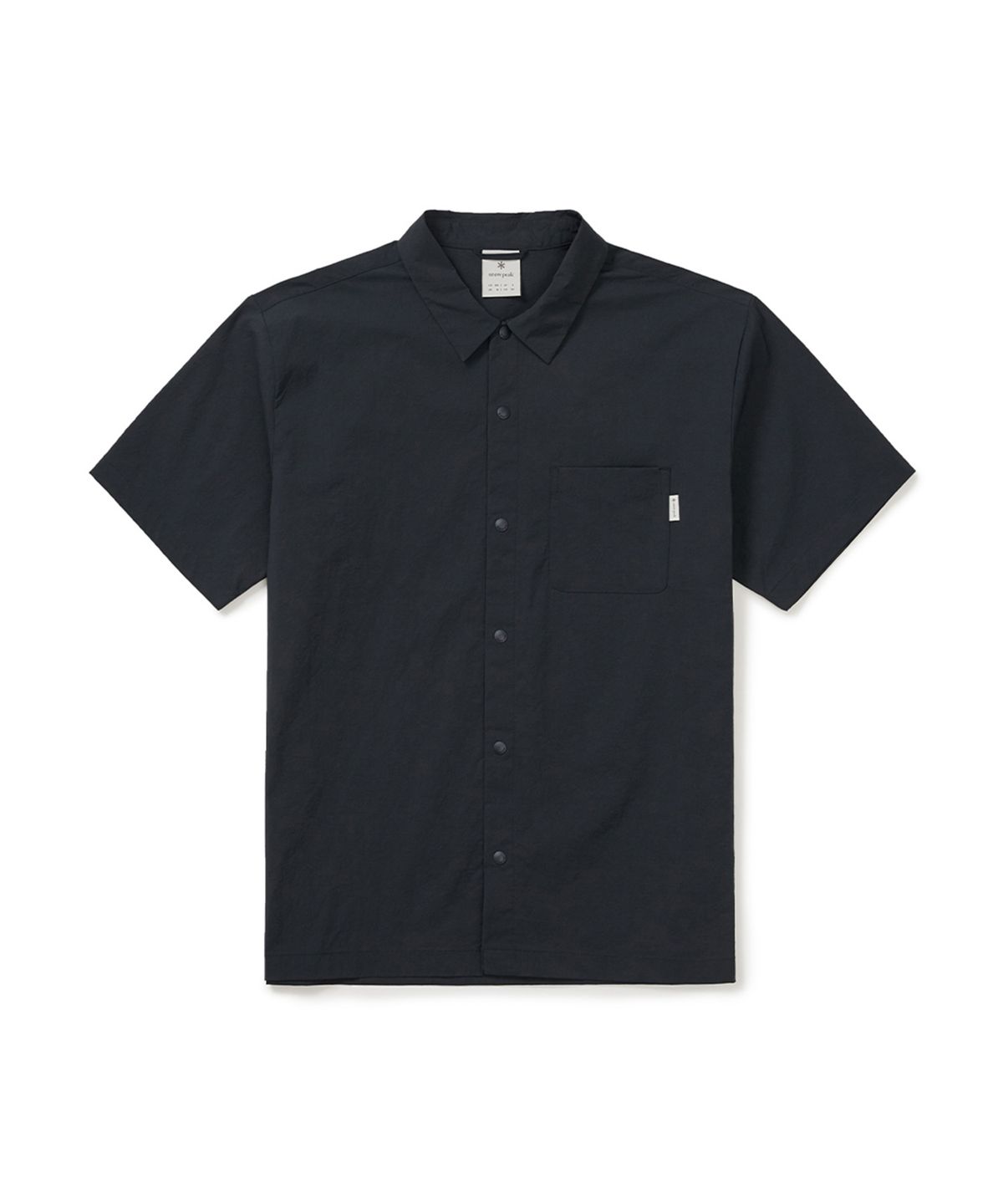 스노우피크 어패럴(SNOWPEAK APPAREL) 냉감 루트 반팔 셔츠 (S25MMRSH62) Navy