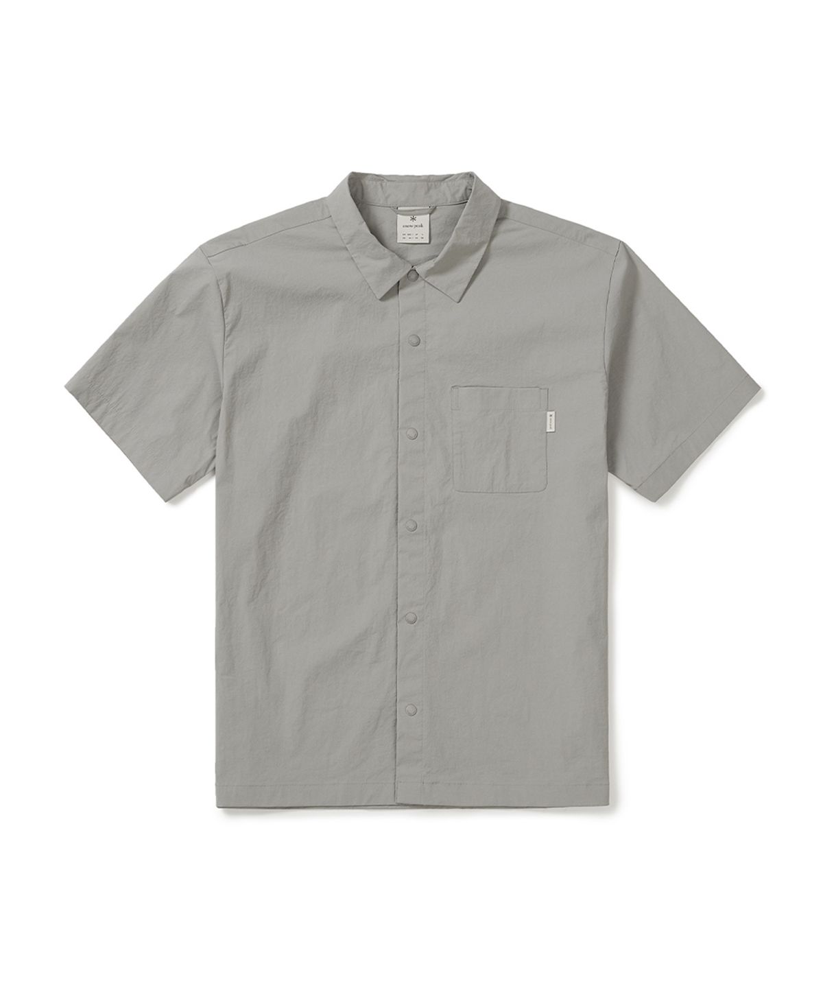스노우피크 어패럴(SNOWPEAK APPAREL) 냉감 루트 반팔 셔츠 (S25MMRSH62) Fog Gray