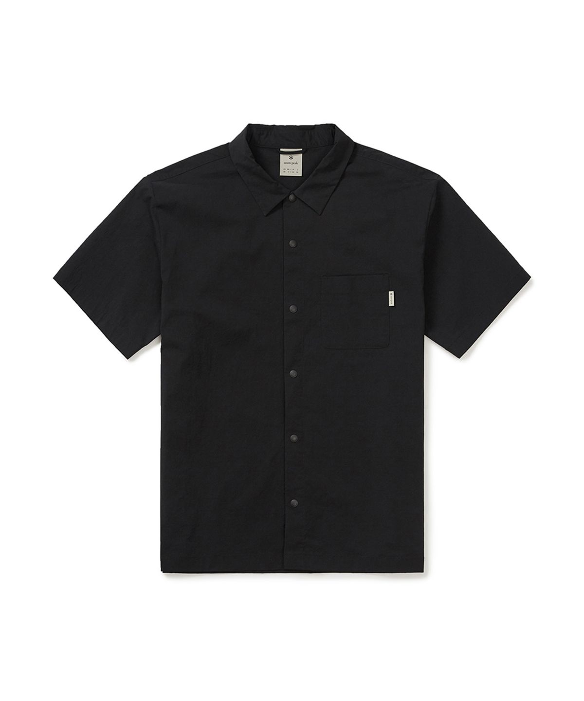 스노우피크 어패럴(SNOWPEAK APPAREL) 냉감 루트 반팔 셔츠 (S25MMRSH62) Black