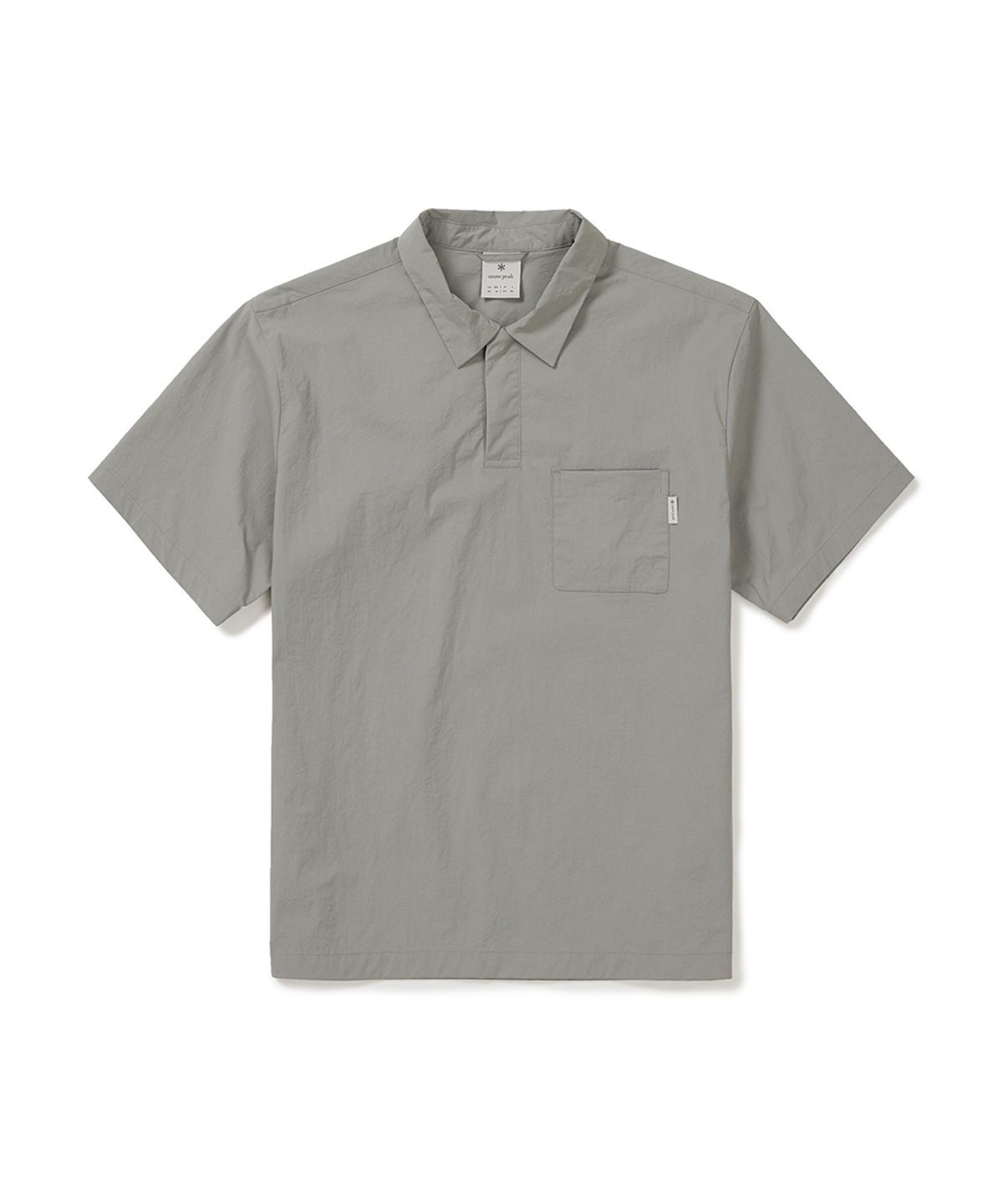 스노우피크 어패럴(SNOWPEAK APPAREL) 냉감 루트 포켓 반팔 폴로 티셔츠 (S25MMRPS60) Gray