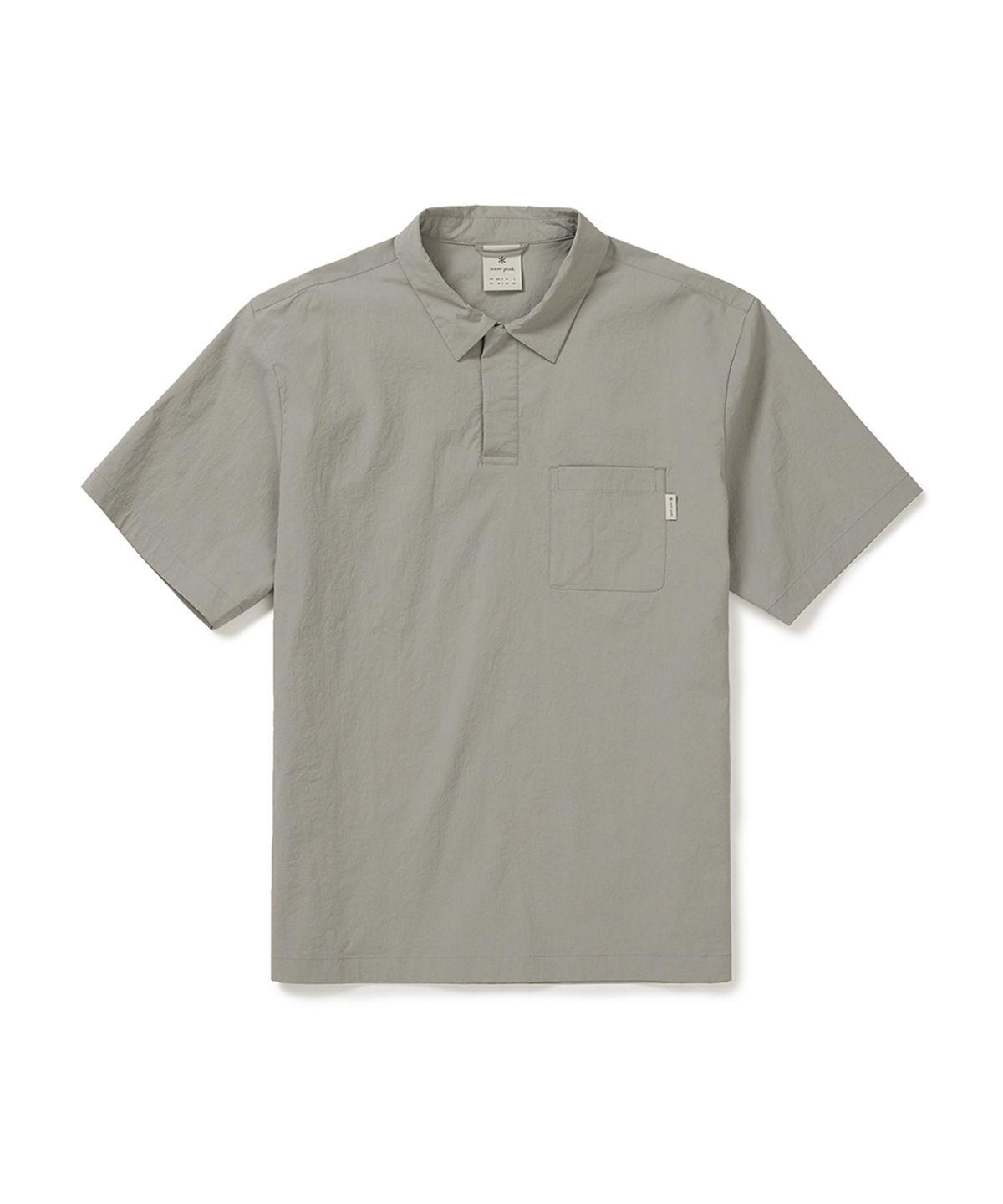 스노우피크 어패럴(SNOWPEAK APPAREL) 냉감 루트 포켓 반팔 폴로 티셔츠 (S25MMRPS60) Fog Gray