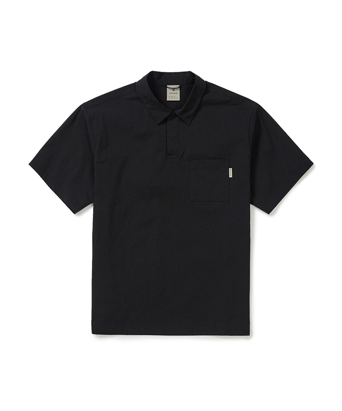 스노우피크 어패럴(SNOWPEAK APPAREL) 냉감 루트 포켓 반팔 폴로 티셔츠 (S25MMRPS60) Black