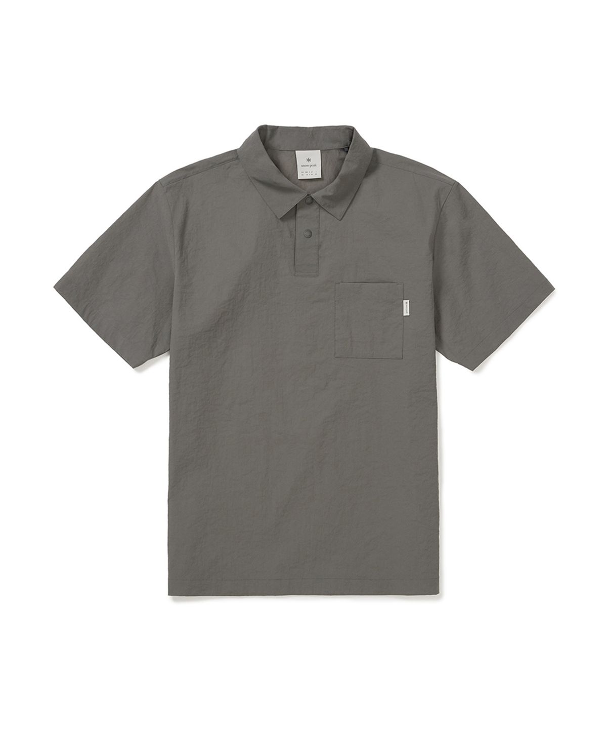 스노우피크 어패럴(SNOWPEAK APPAREL) 미닛 반팔 폴로 티셔츠 (S25MMFPS72) Dark Gray