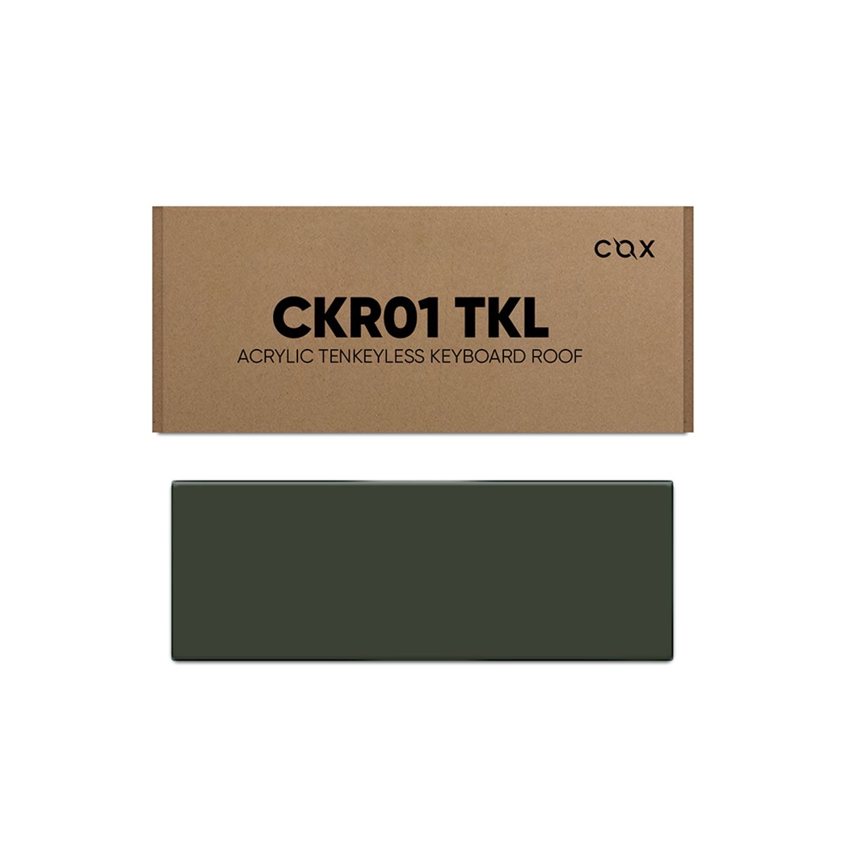 콕스(COX) CKR01 TKL 아크릴 미끄럼방지 키보드 덮개(카키)