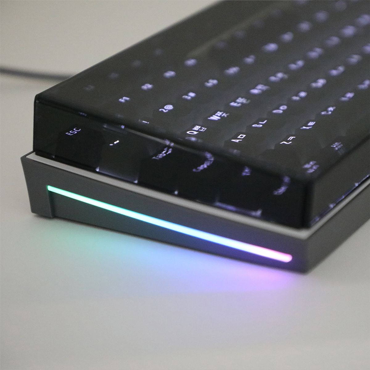 콕스(COX) CKR01 TKL 아크릴 미끄럼방지 키보드 덮개(카키)