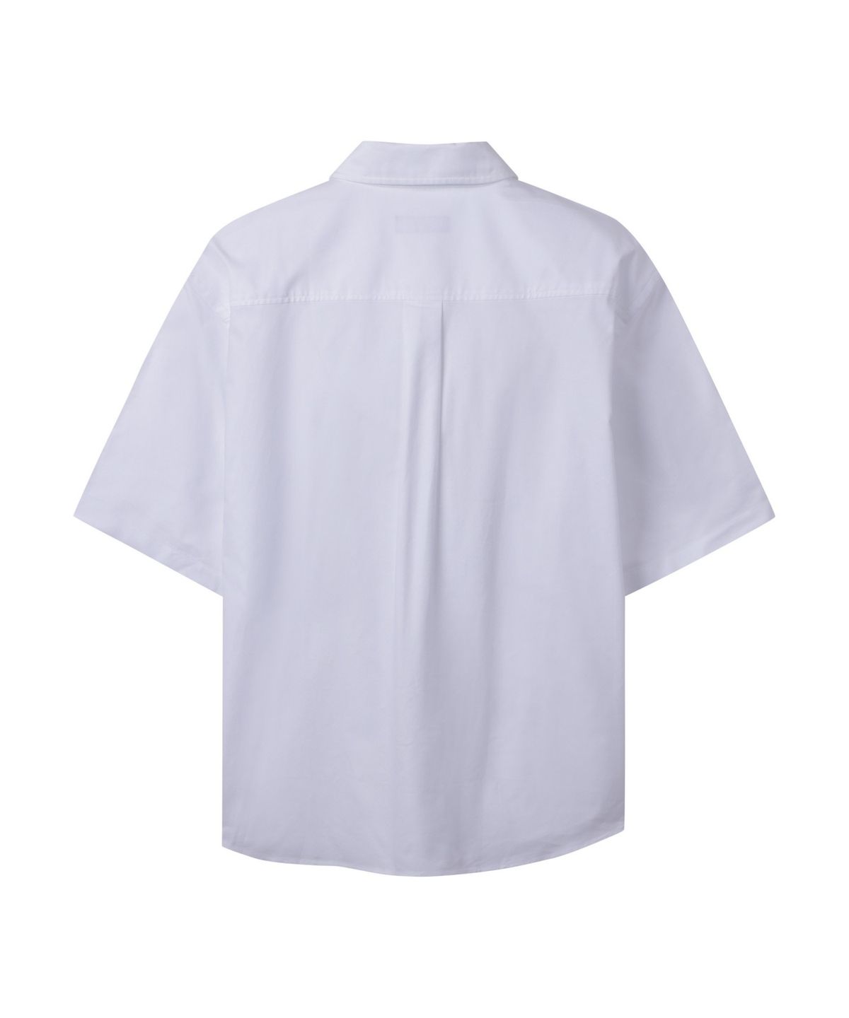 커스텀멜로우(CUSTOMELLOW) White Hidden Botton Oxford Half Shirt CWSAM25313WHX